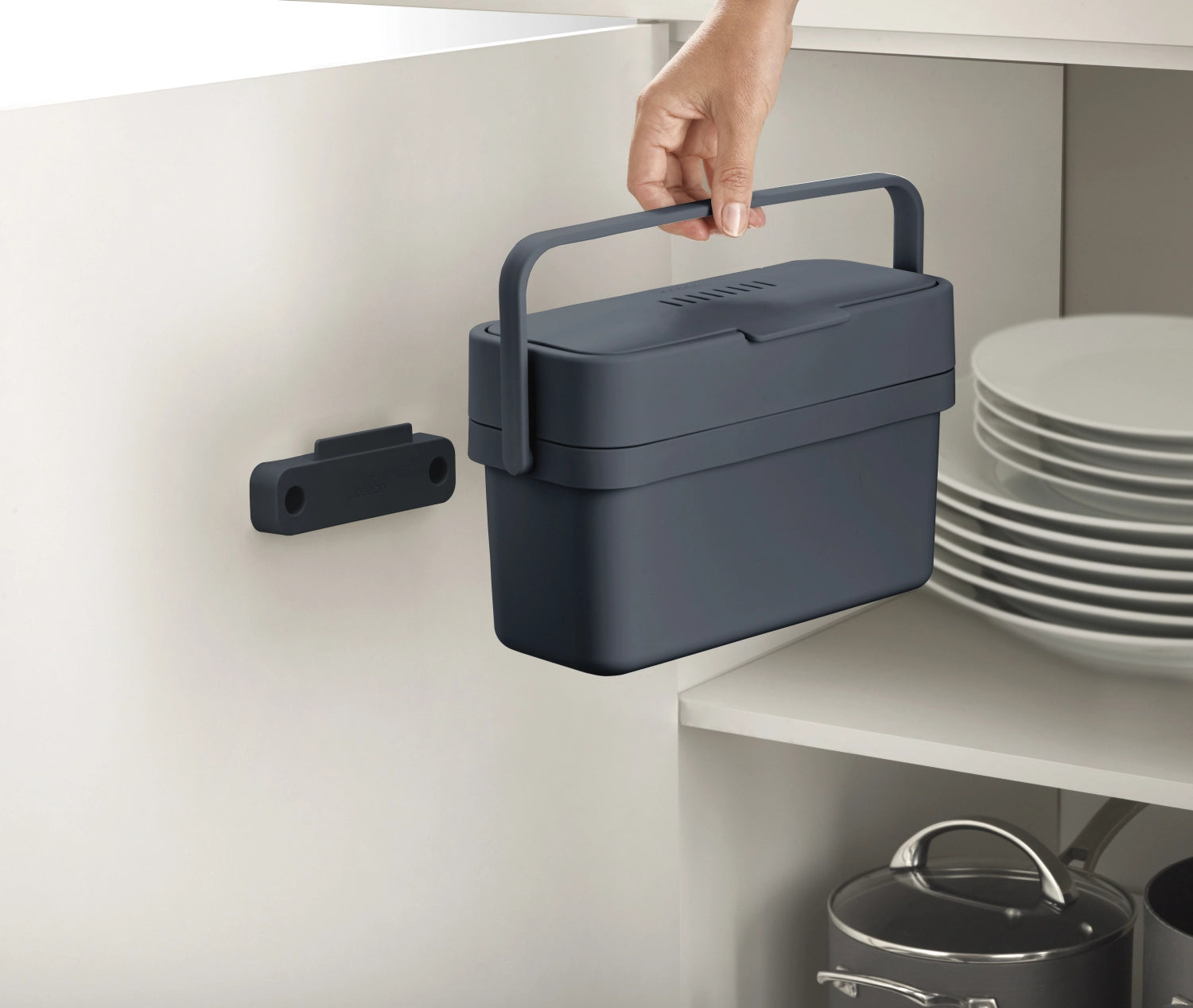 Compo 4l, Kompostbehälter, Graphit, 18x29.6, 12.9cm