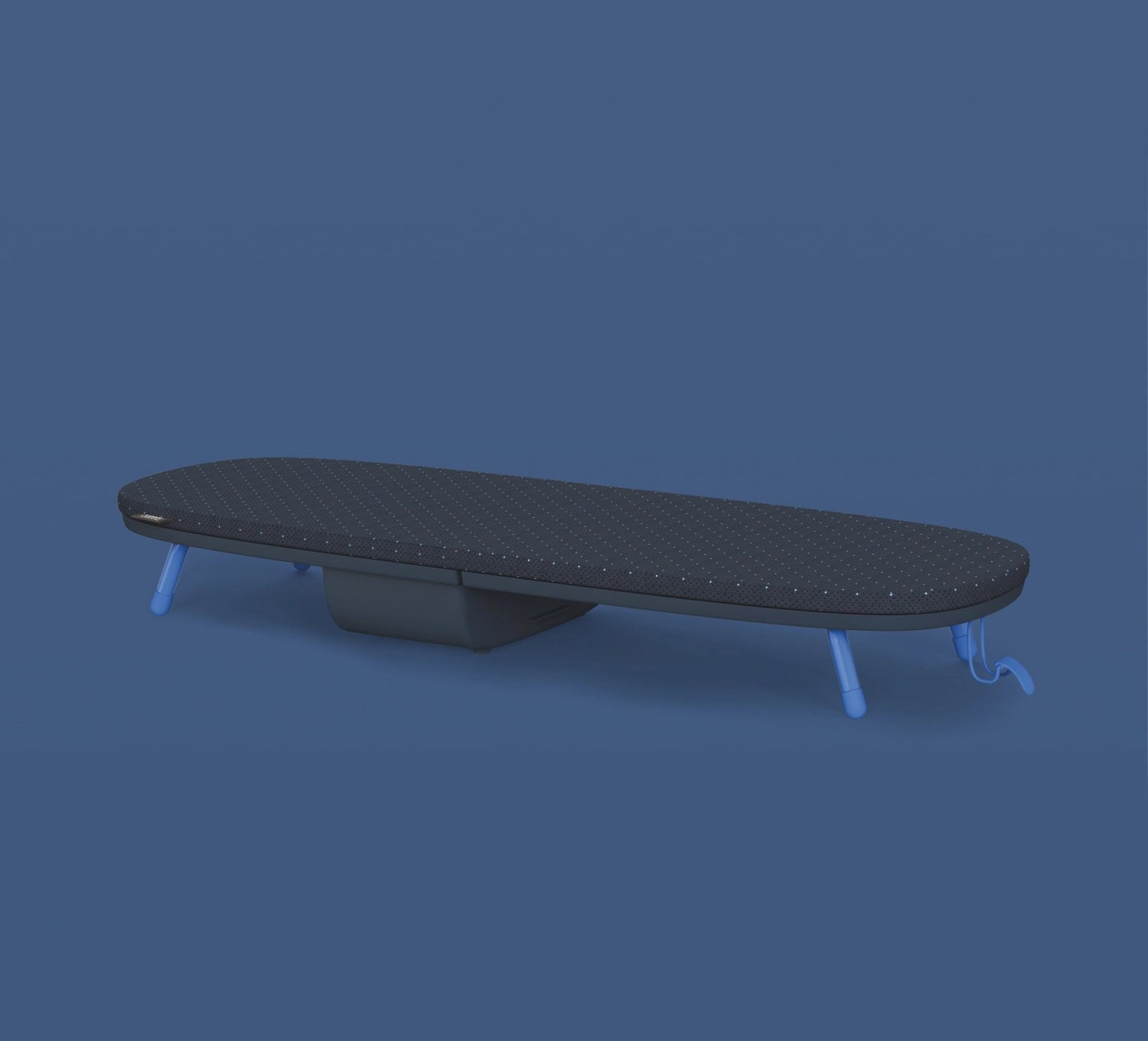 Praktischer Bügelbrettbezug in Schwarz-Blau, 90x33cm, von Joseph Joseph. Perfekt für müheloses Bügeln und platzsparende Lagerung.