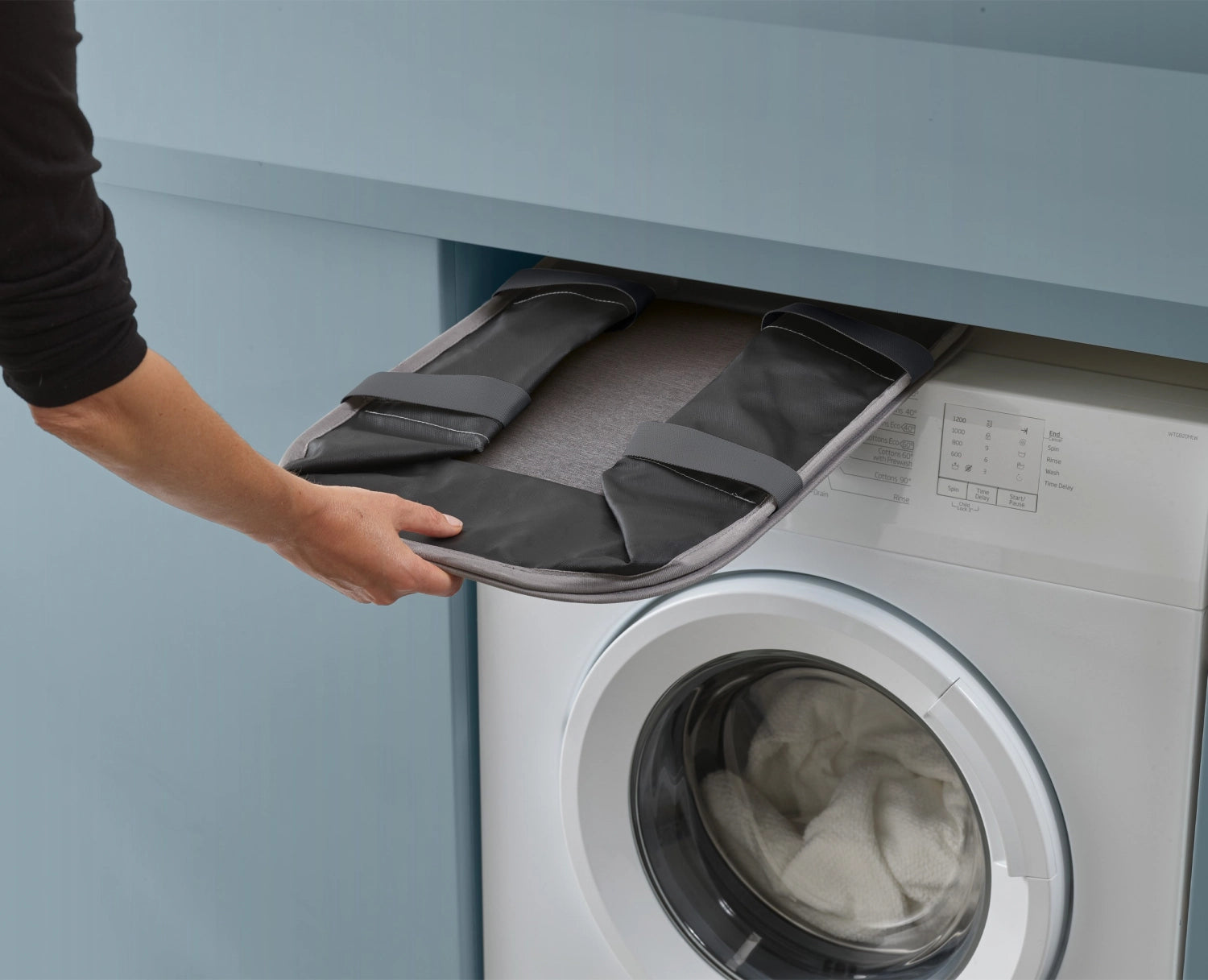 Hold-All Wäschekorb faltbar grau