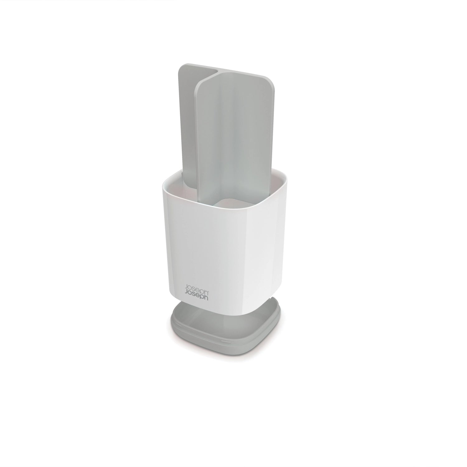 Moderner Zahnbürstenhalter EasyStore von Joseph Joseph, perfekt für die ordentliche Aufbewahrung von Zahnbürsten und Zahnpasta, mit elegantem Design.