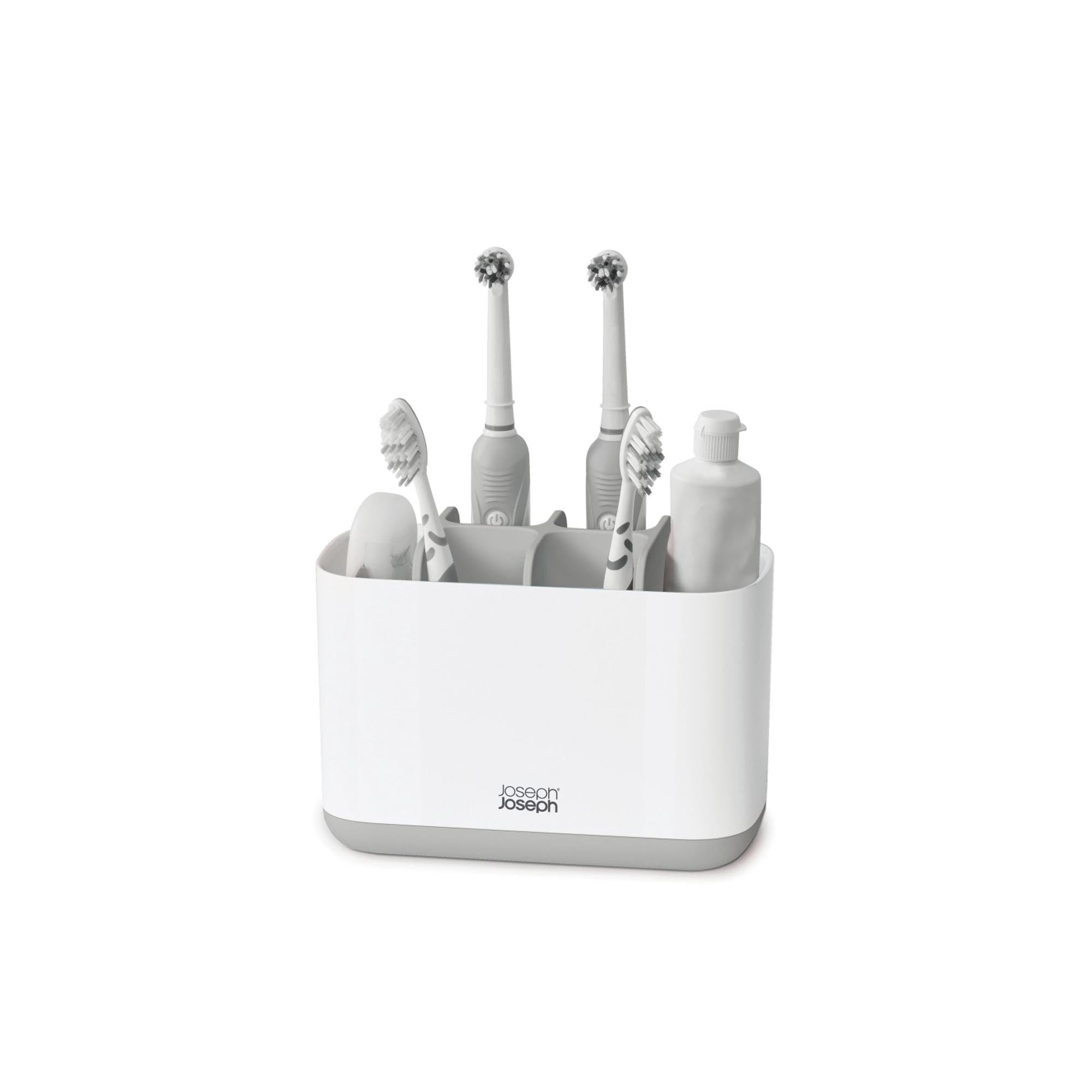 Stilvoller Zahnbürstenhalter für optimale Ordnung im Badezimmer.
