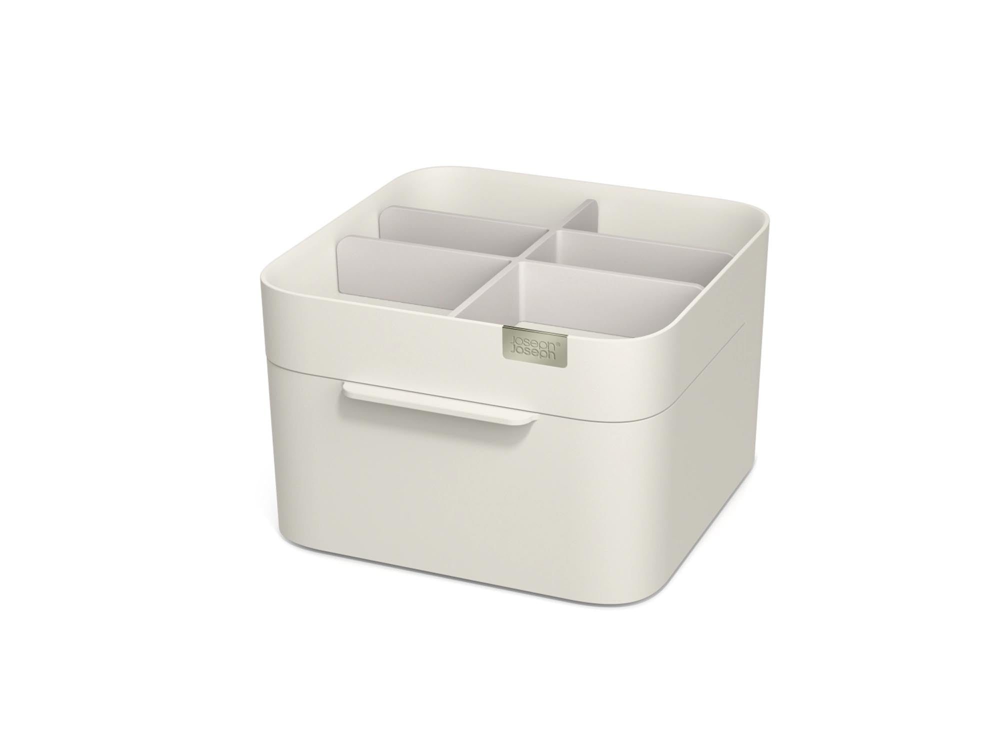 Eleganter Viva Kosmetik-Organizer von Joseph Joseph mit Schublade, ideal für Ordnung im Bad, Masse: 18.5x19.5x12cm.