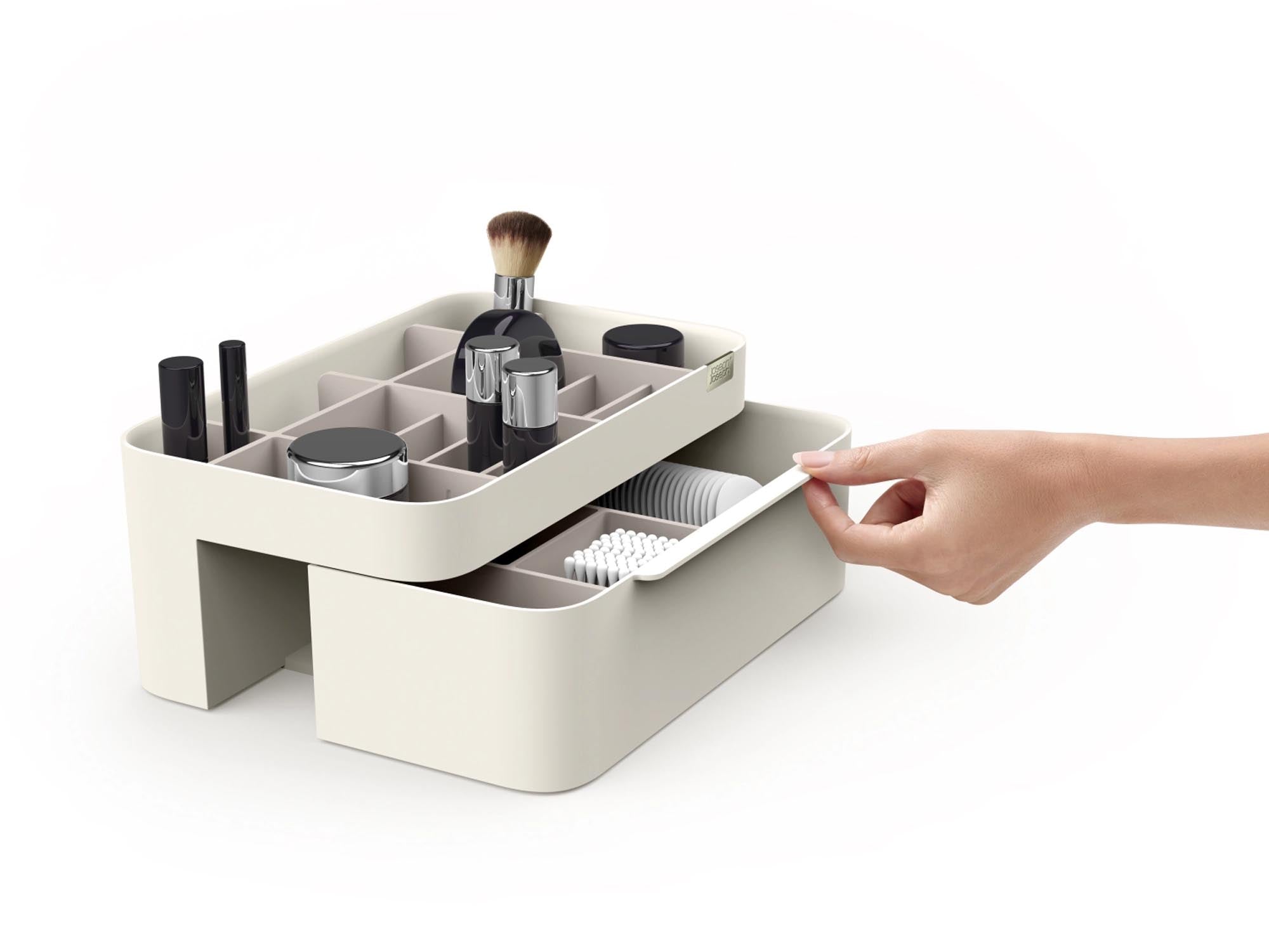 Viva großer kosmetischer Organizer von Joseph Joseph: Stilvolle Ordnung für Kosmetik und Schmuck mit abnehmbarem Spiegel. Perfekt für jedes Badezimmer!