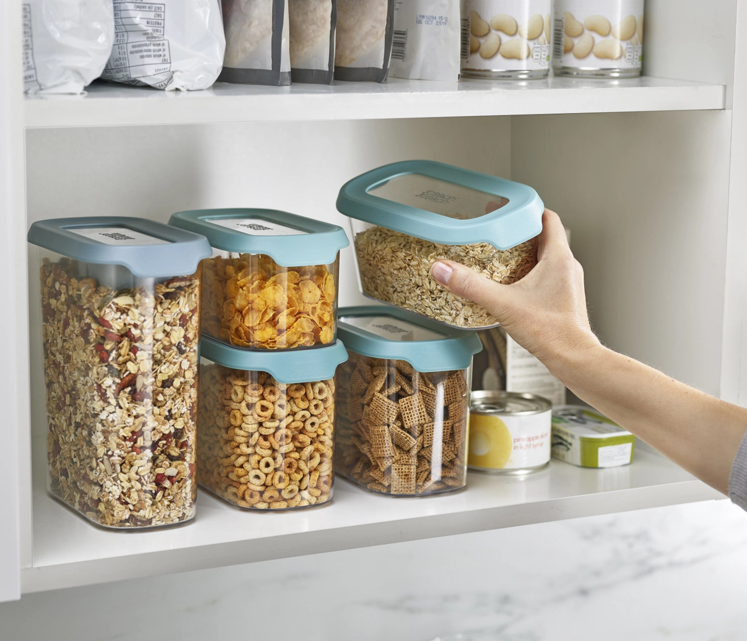 CupboardSt. 5-tlg. Schrank-Aufbewahrungb.-Set Schaufel-Opal