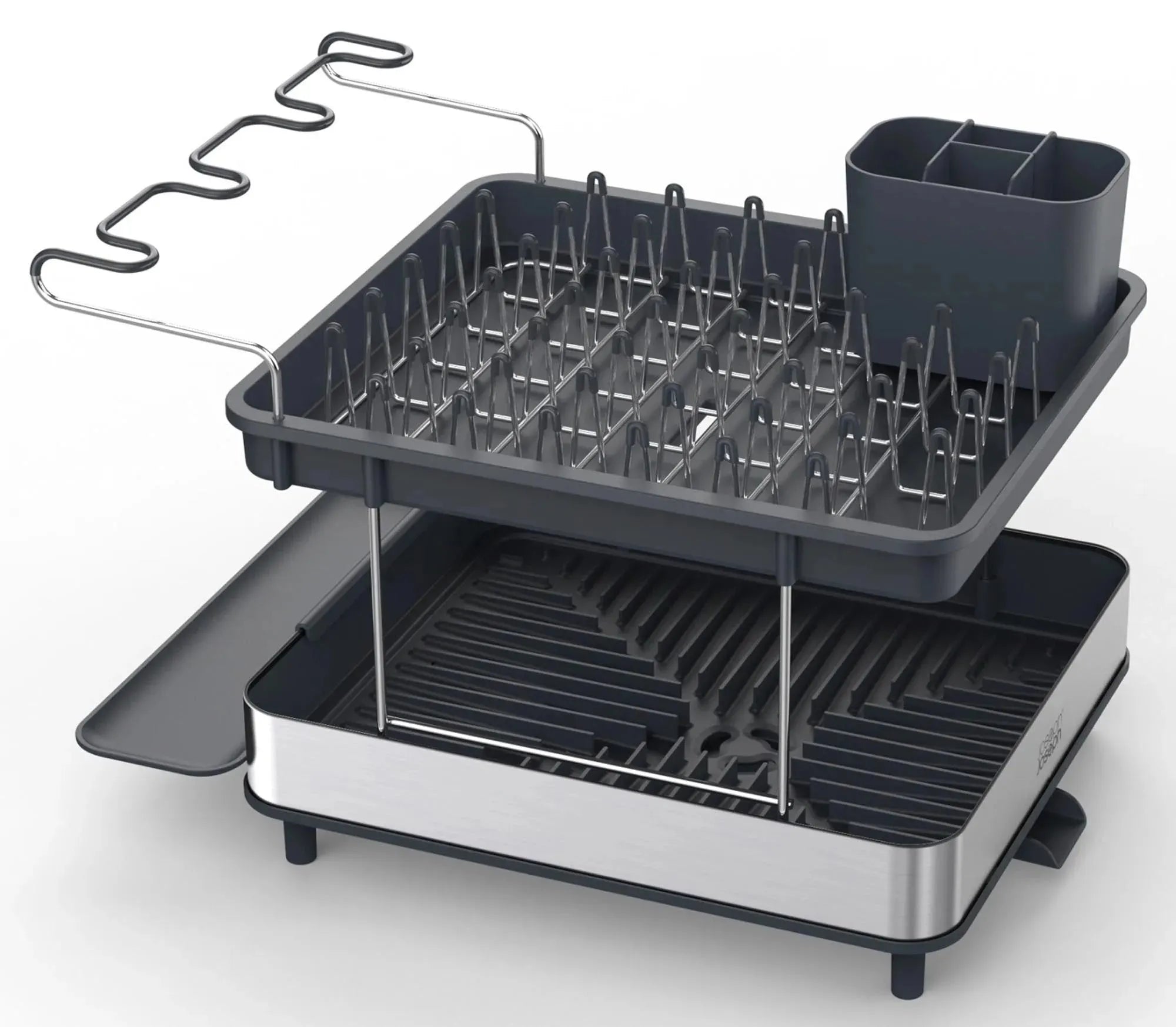 Excel Steel 2-stufiges Edelstahl-Abtropfgestell - KAQTU Design