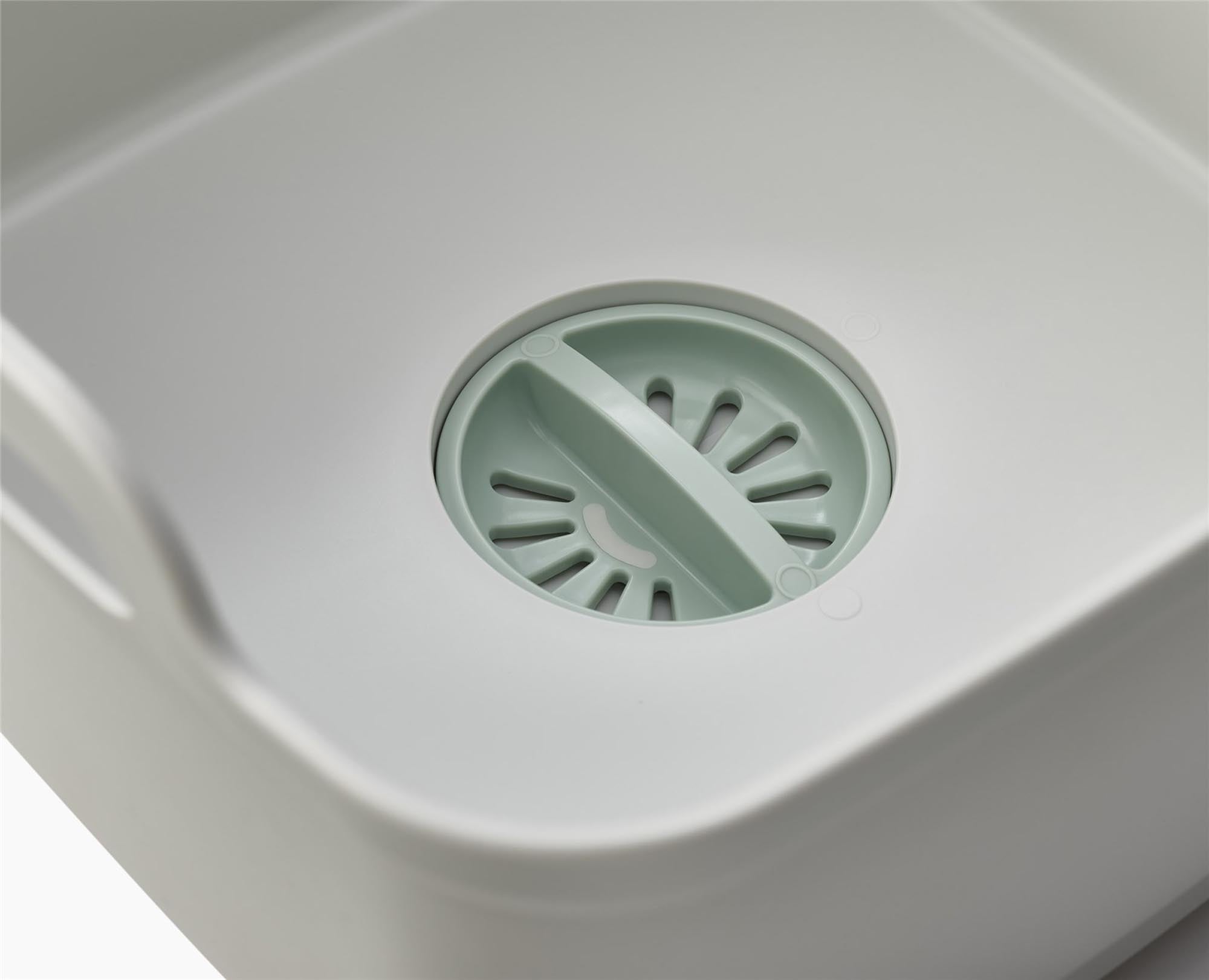 Wash Drain Spülschüssel - Light Stone Sage 31.5x31x20cm