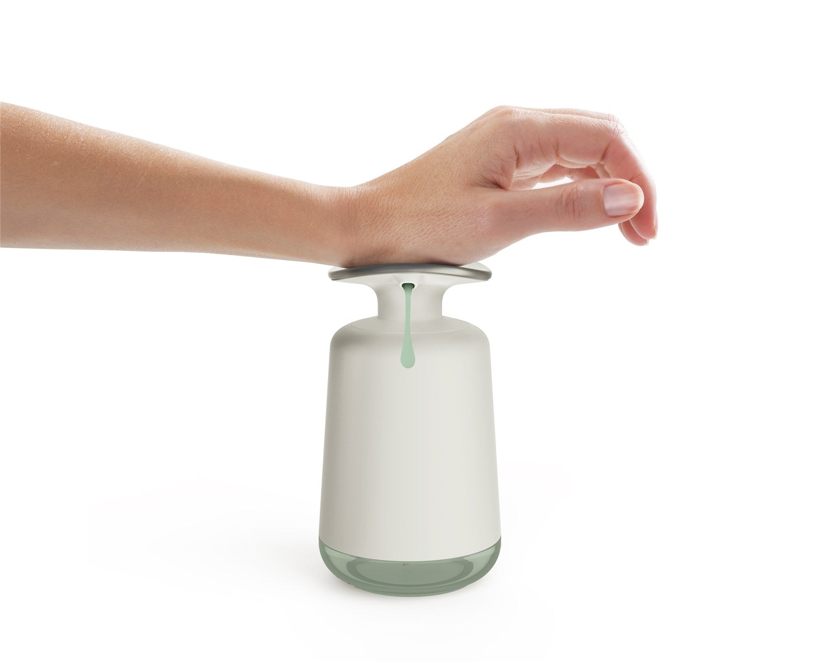 Der Presto Hygienische Seifenspender von Joseph Joseph bietet stilvolle Hygiene und präzise Dosierung. Ideal für Küche und Bad, mit elegantem Design.