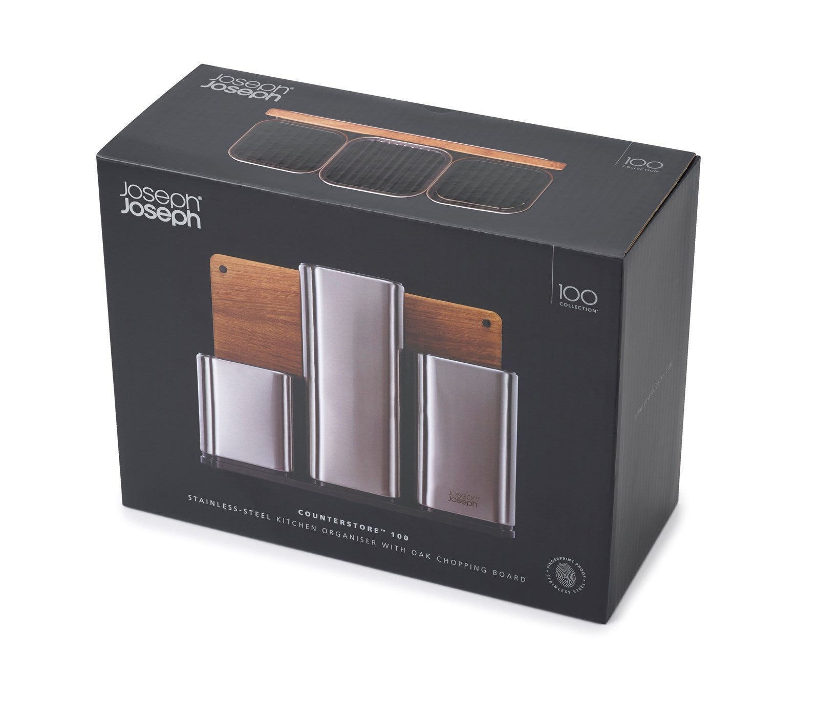 Steel Collection CounterStore m. Schneidebrett 31x12.5x23cm