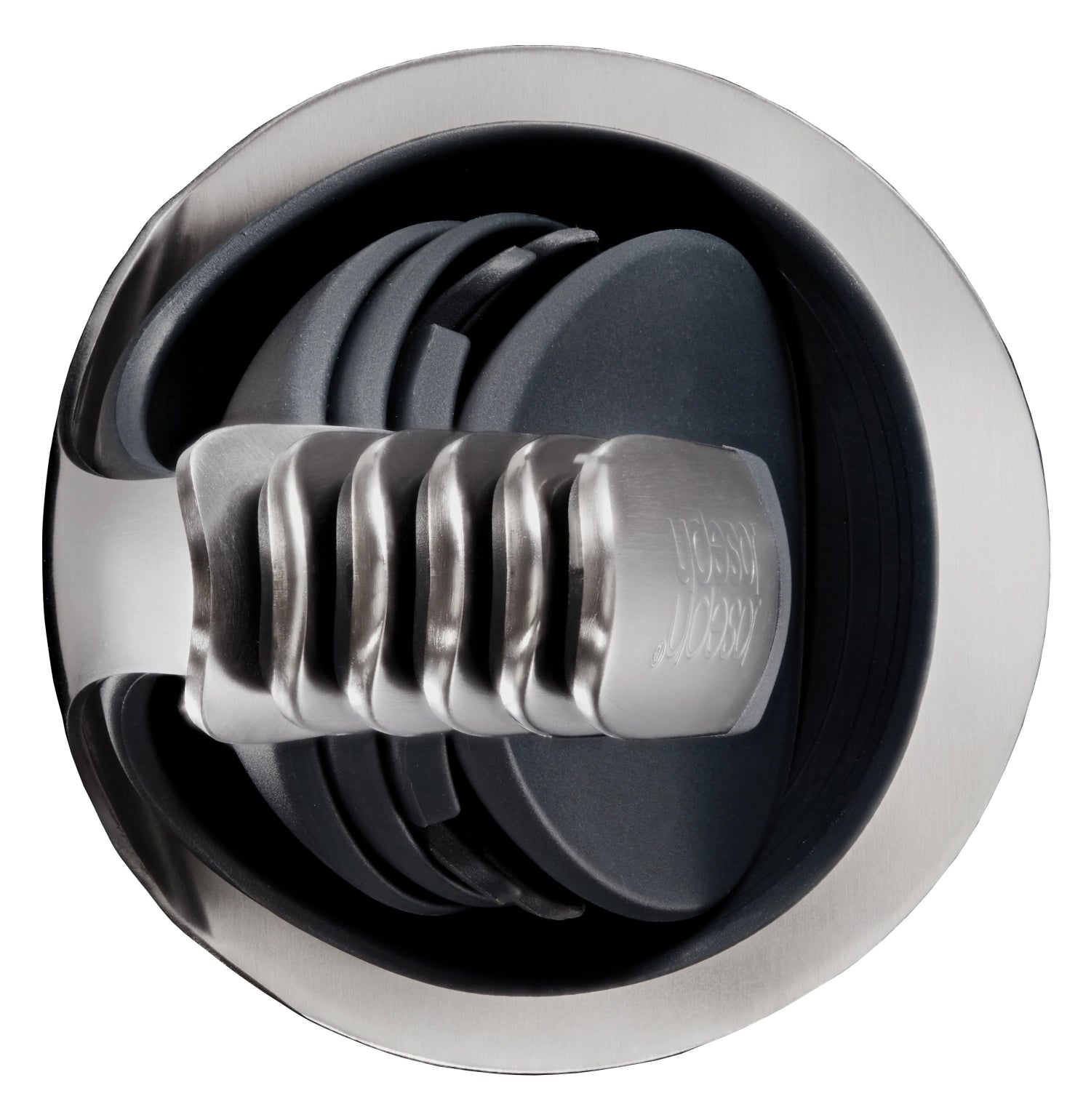 Elegantes 5-teiliges Kochutensilien-Set aus der Nest Steel Collection von Joseph Joseph, ideal für moderne Küchen und vielseitige Kochtechniken.