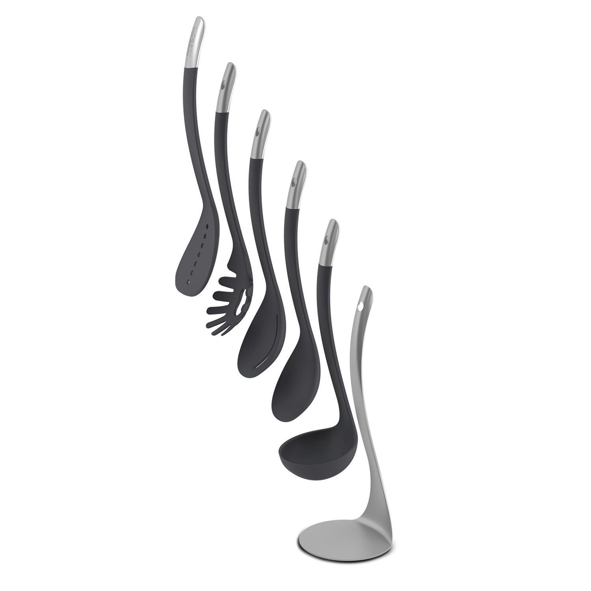 Entdecken Sie die 5-tlg. Joseph Joseph Nest Steel Collection: Hochwertige Edelstahl-Kochutensilien, ergonomisch, hitzebeständig und perfekt für jede Küche.