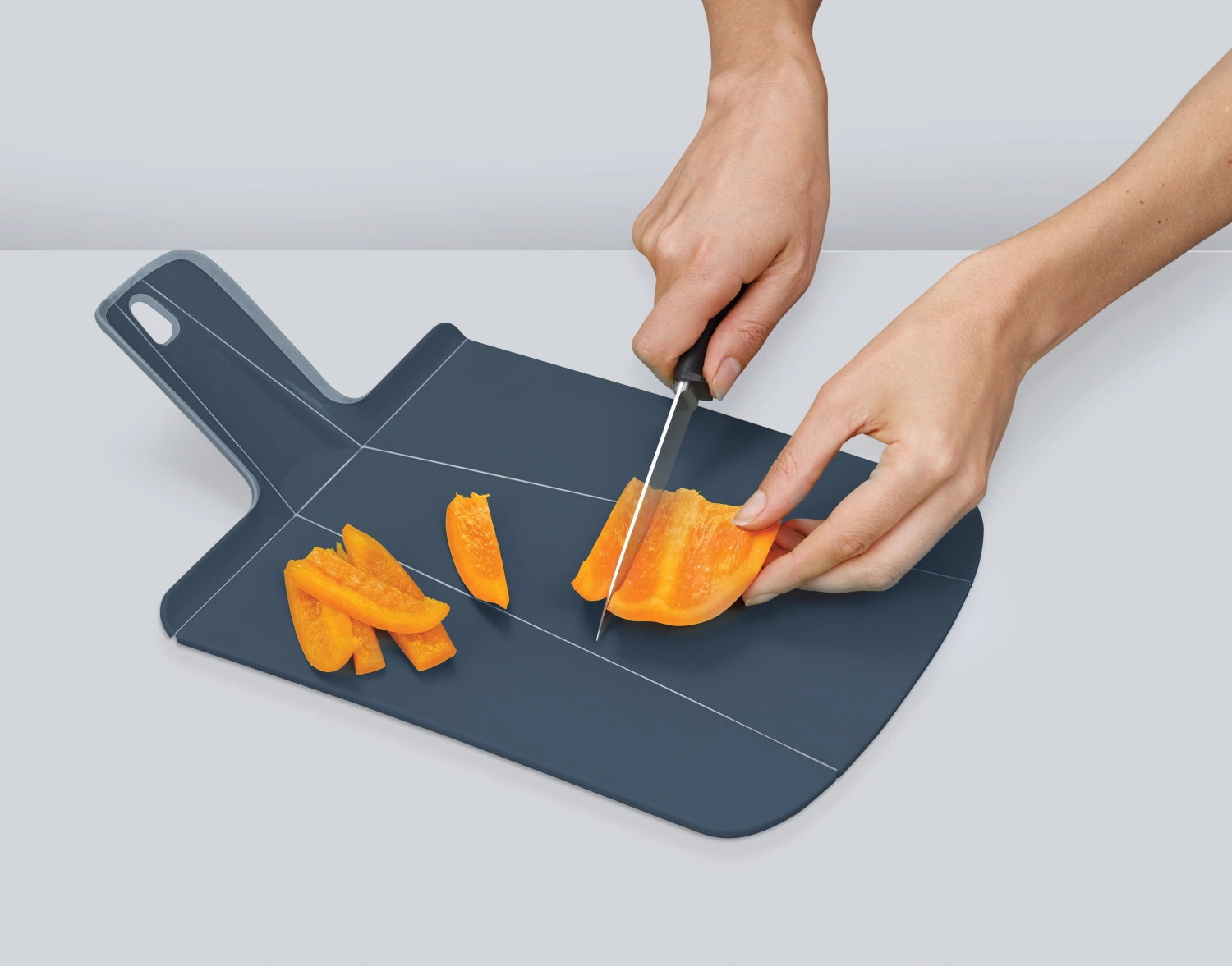 Set of 2 Chop2Pot Plus Sky cutting boards, 38x21x3cm