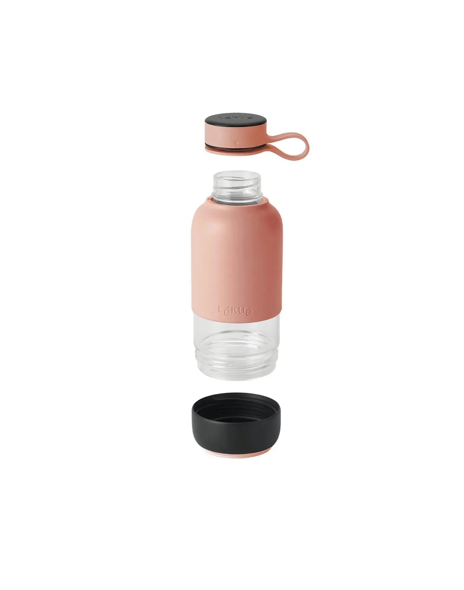 Trinkflasche to go lachs, 600ml in Lachs präsentiert im Onlineshop von KAQTU Design AG. Trinkflasche ist von Lékué