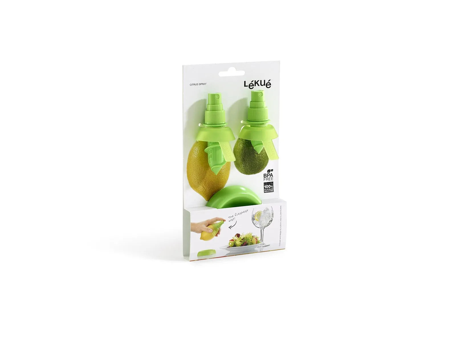 Zitrus Spray 2er Set in Hellgrün präsentiert im Onlineshop von KAQTU Design AG. Küchenhelfer ist von Lékué