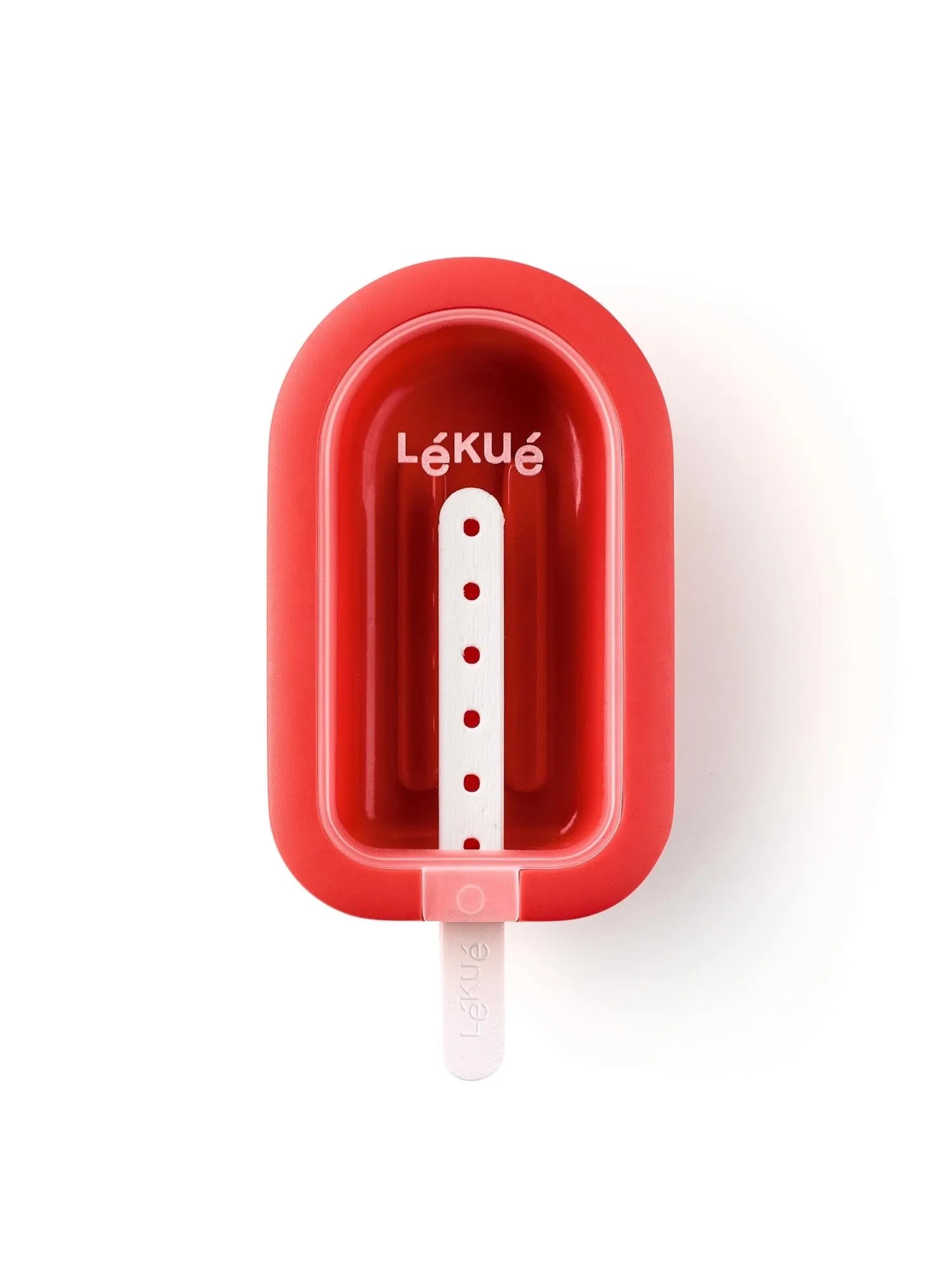 Eis am Stiel, Lolly, stapelbar, Rot in Rot präsentiert im Onlineshop von KAQTU Design AG. Küchenhelfer ist von Lékué