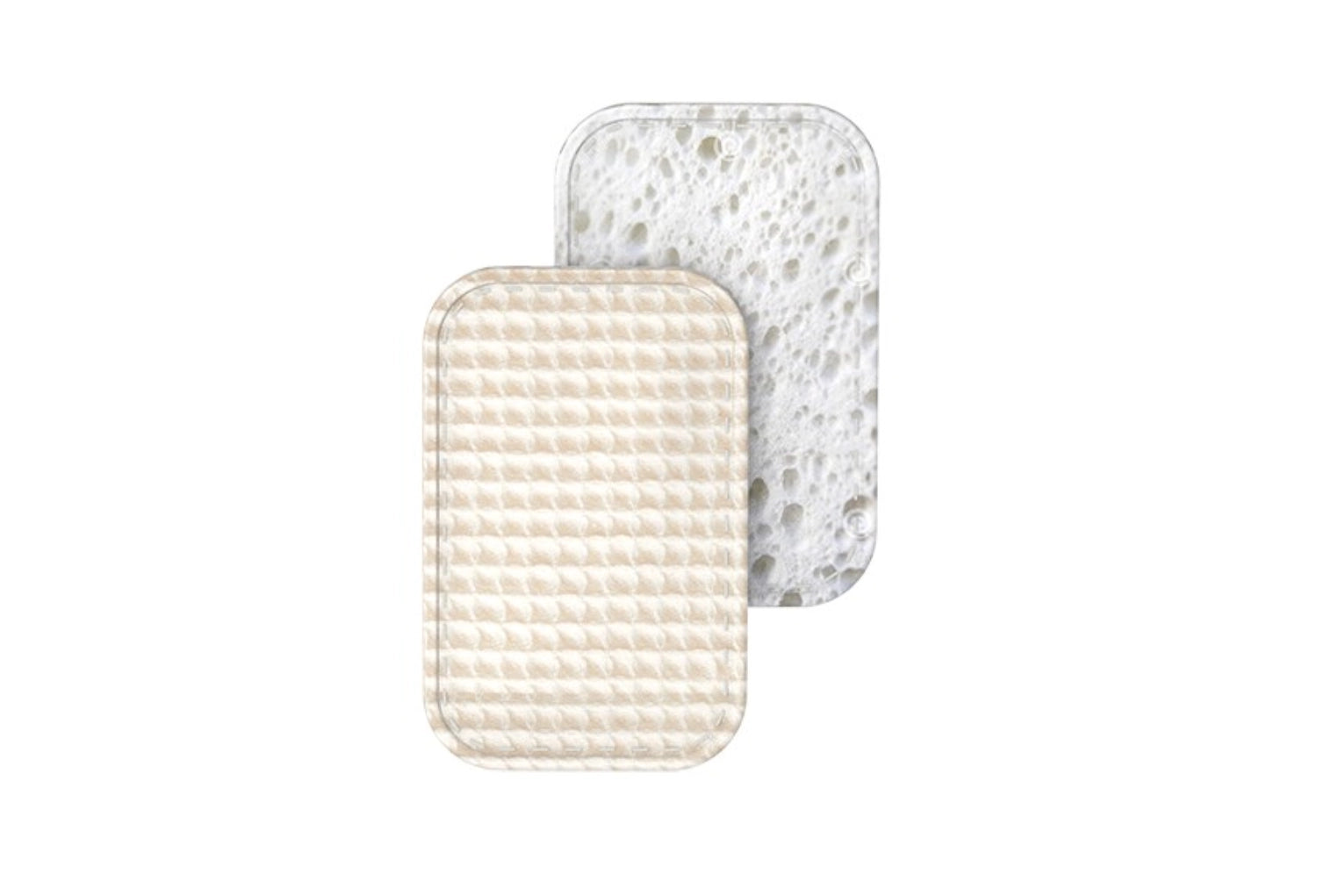 Praktisches 2er Set aus Cellulose-Reinigungsschwämmen (7x11 cm) für nachhaltige und gründliche Reinigung von Küchenutensilien und Flächen.