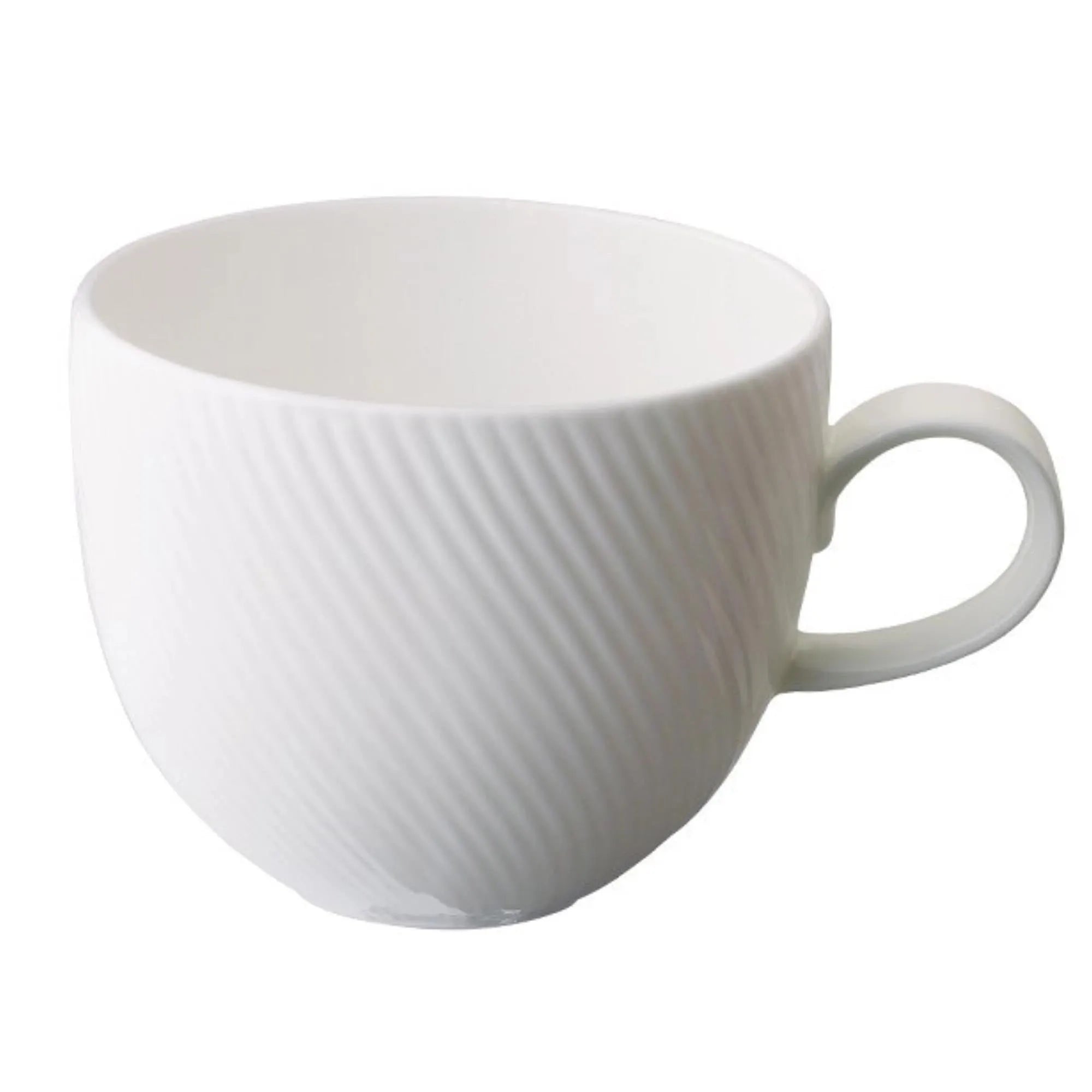 Elegante, weiße Flute 375ml Tasse von Loveramics aus Bone China – zeitlos, robust und vielseitig für Kaffee, Tee oder heiße Schokolade.