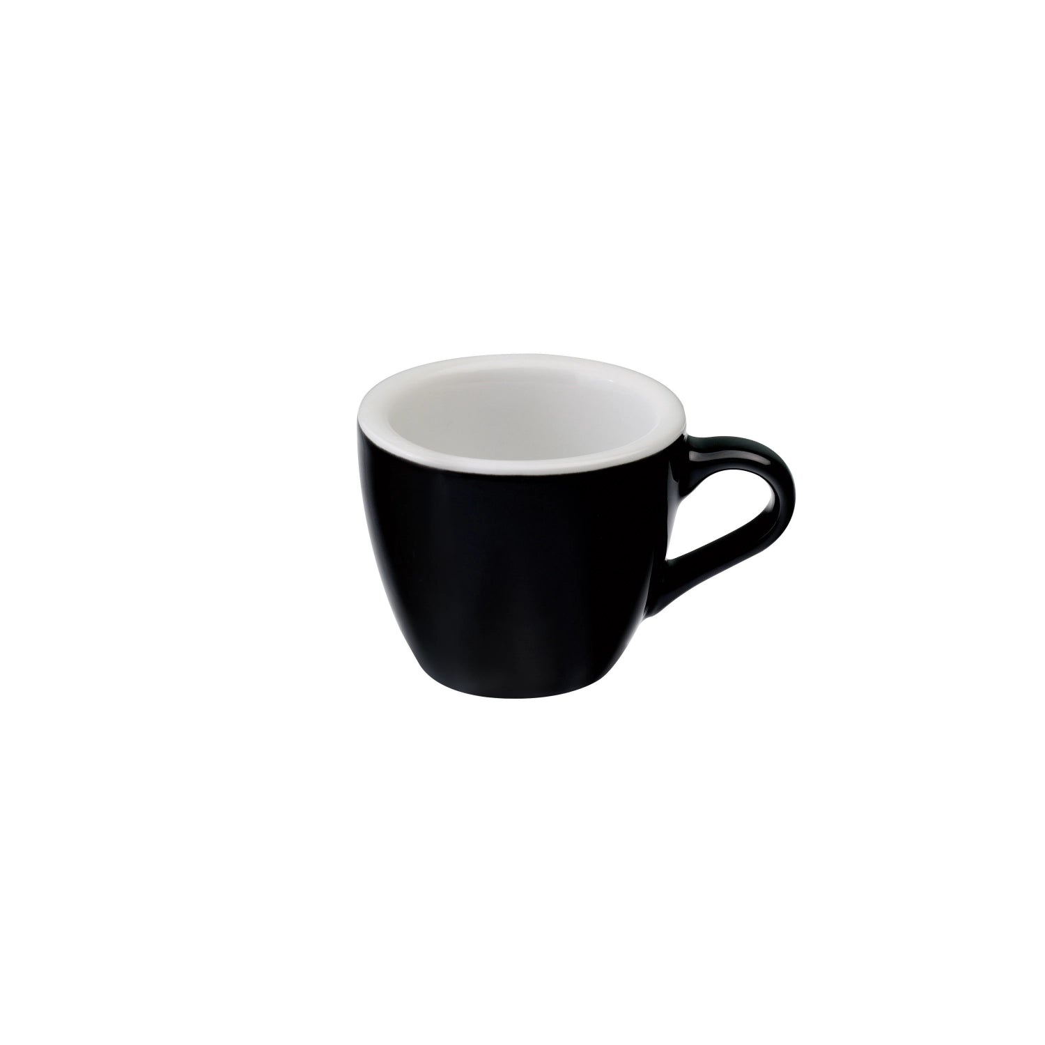 Stilvolle 80ml Egg Espresso Tasse von Loveramics, ideal für intensiven Espresso-Genuss, kombiniert modernes Design mit praktischer Handhabung.