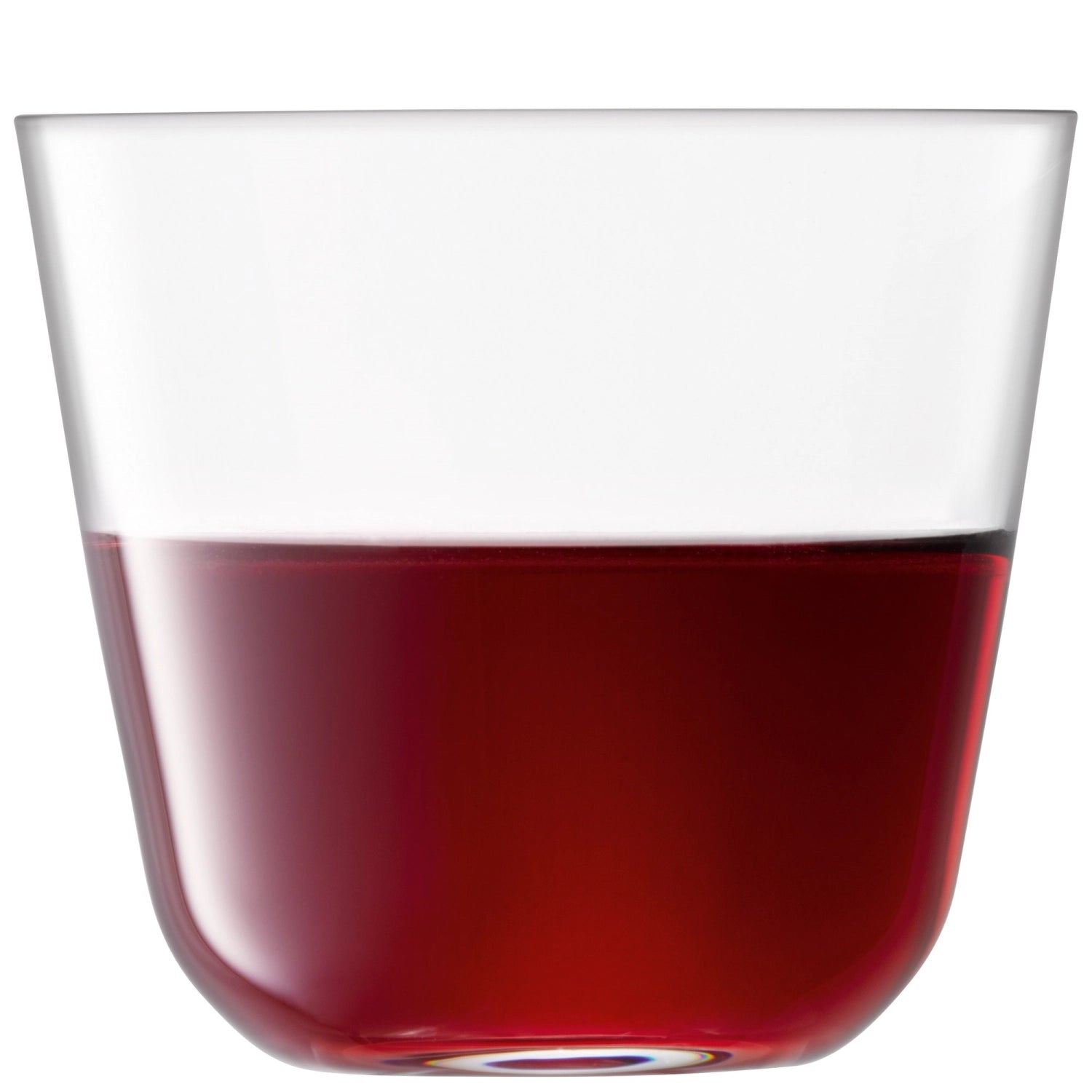 Elegantes 4er Set Arc Becher von LSA, 260ml, ideal für Getränke aller Art, aus hochwertigem, klarem Glas für einen modernen Look.