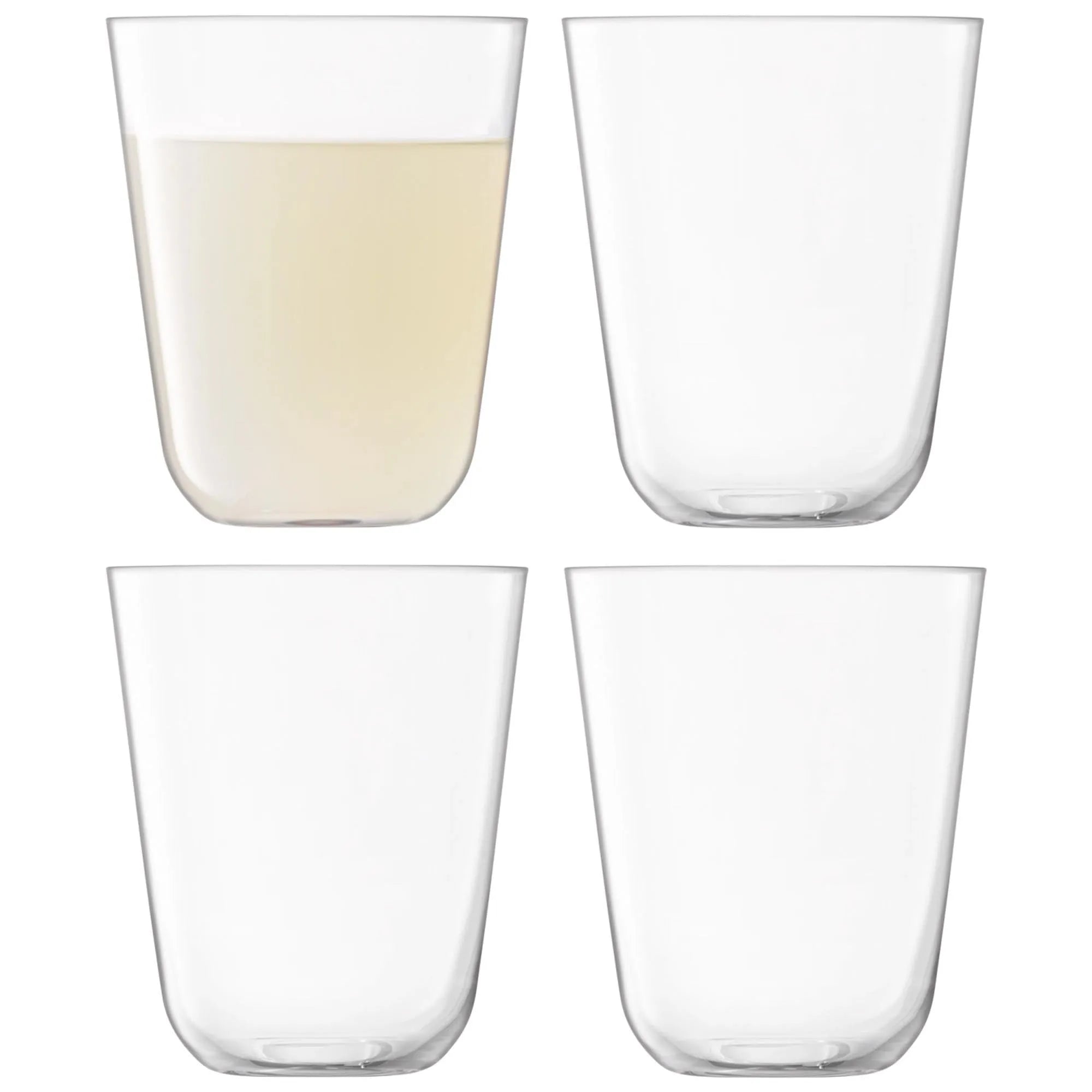 4er Set Arc Becher 380ml Clear - KAQTU Design