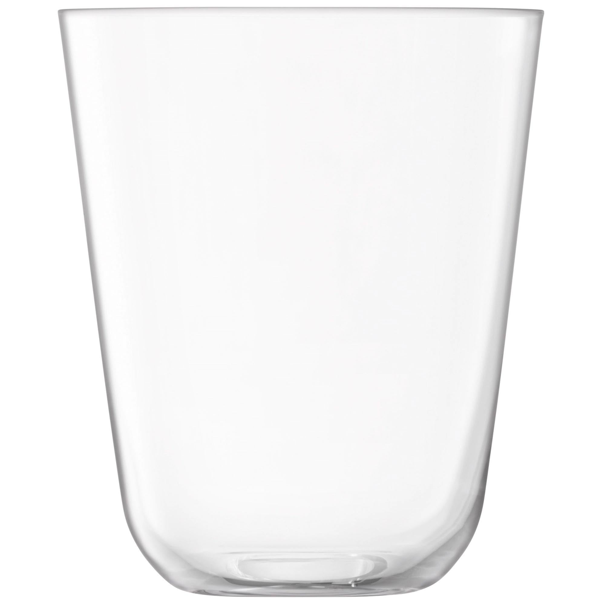 LSA Arc Becher Set: 4 klare 380ml Gläser für zeitlose Eleganz.