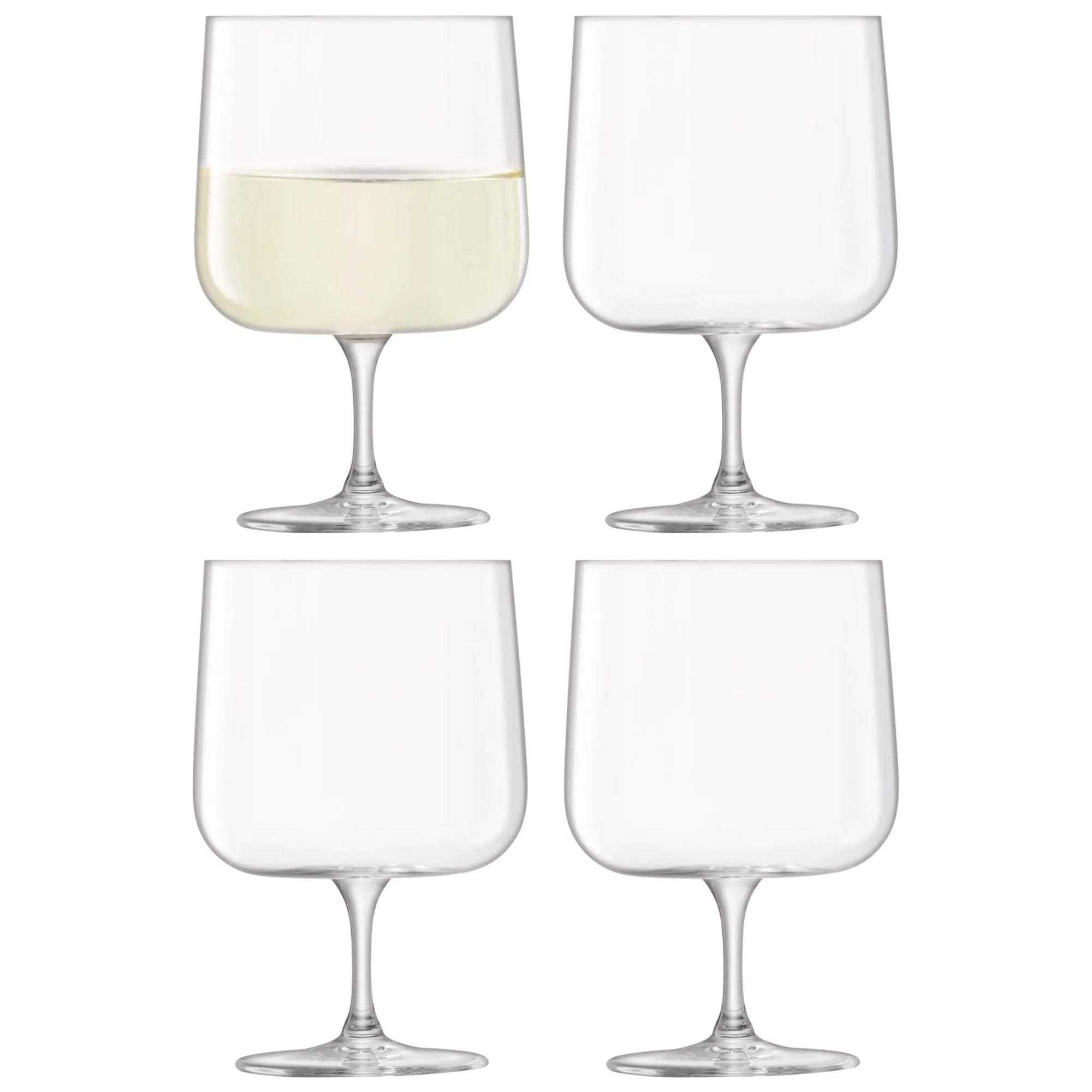 4er Set Arc Weinglas 340ml Clear, Wein- & Sektglas, KAQTU Design