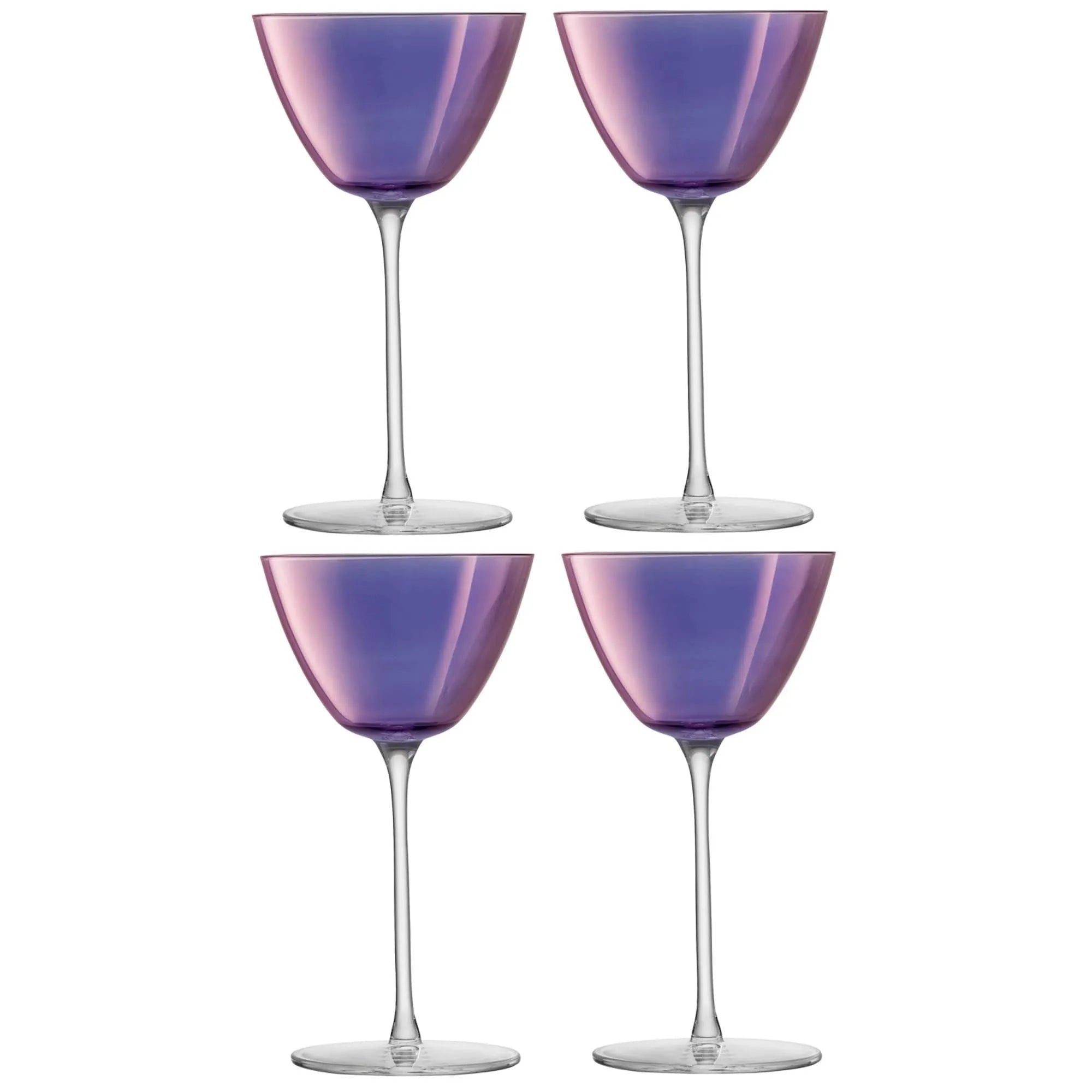 4er Set Aurora Martini Glas 195ml - KAQTU Design