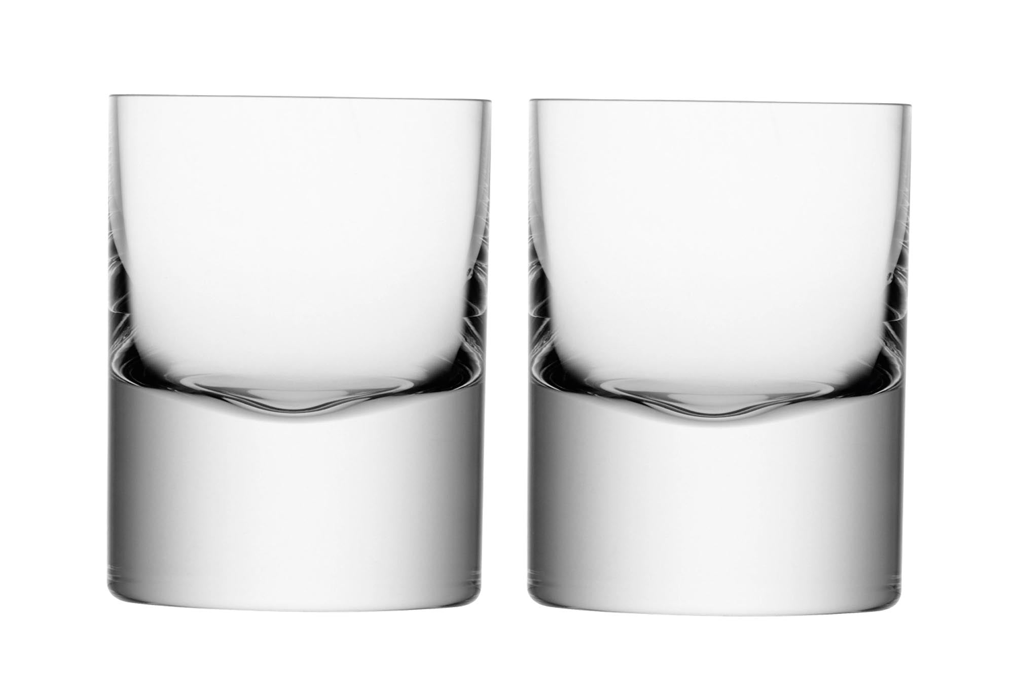 Exquisites 2er Set LSA Boris Whiskygläser, 250ml, kristallklar.