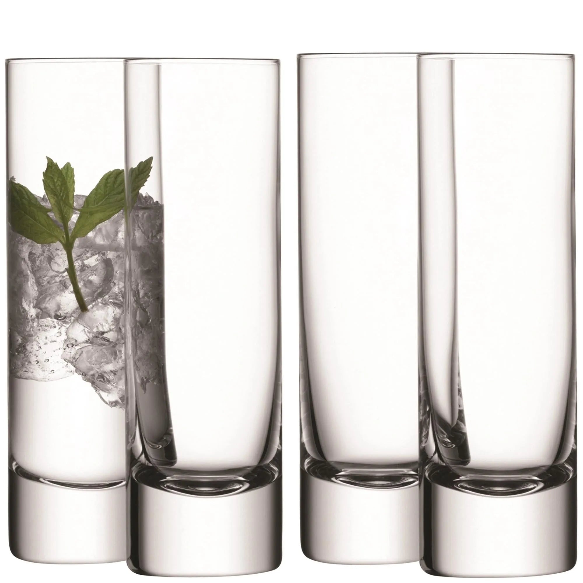 4er Set Bar Longdrinkglas 250ml - klar - KAQTU Design