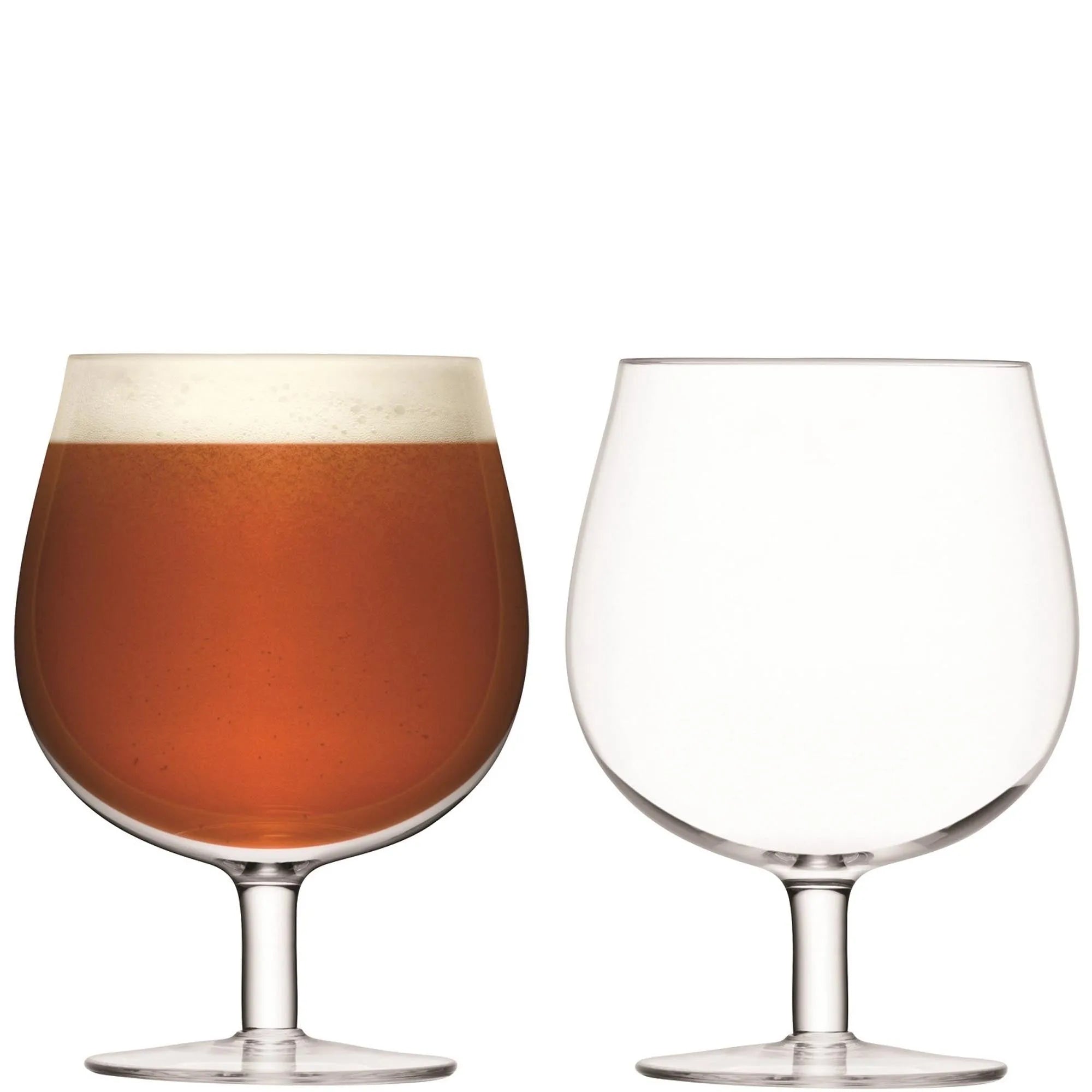 2er Set Bar Craft Bierglas 550ml - klar - KAQTU Design