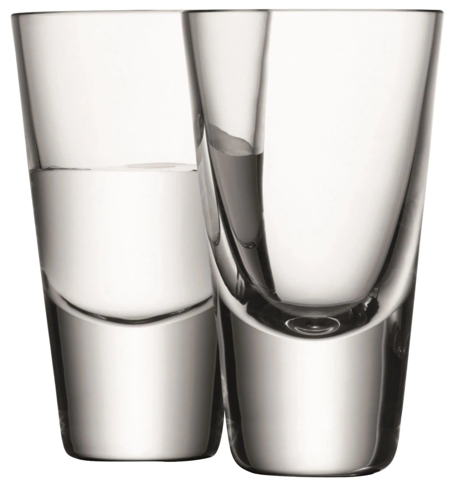 2er Set Bar Wodkaglas 100ml Klar - KAQTU Design