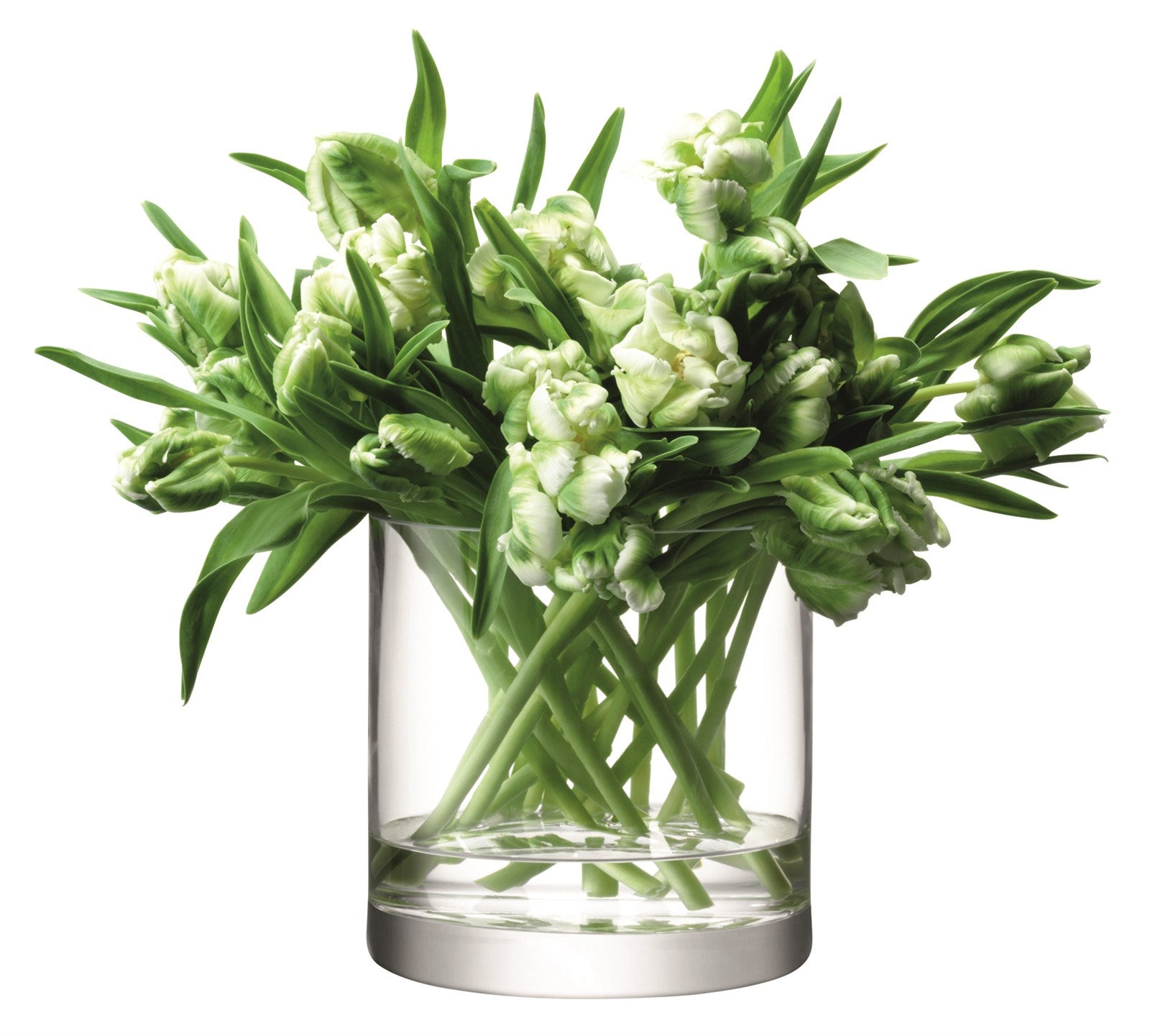 Column vase candle holder H17 x Ø17cm - clear