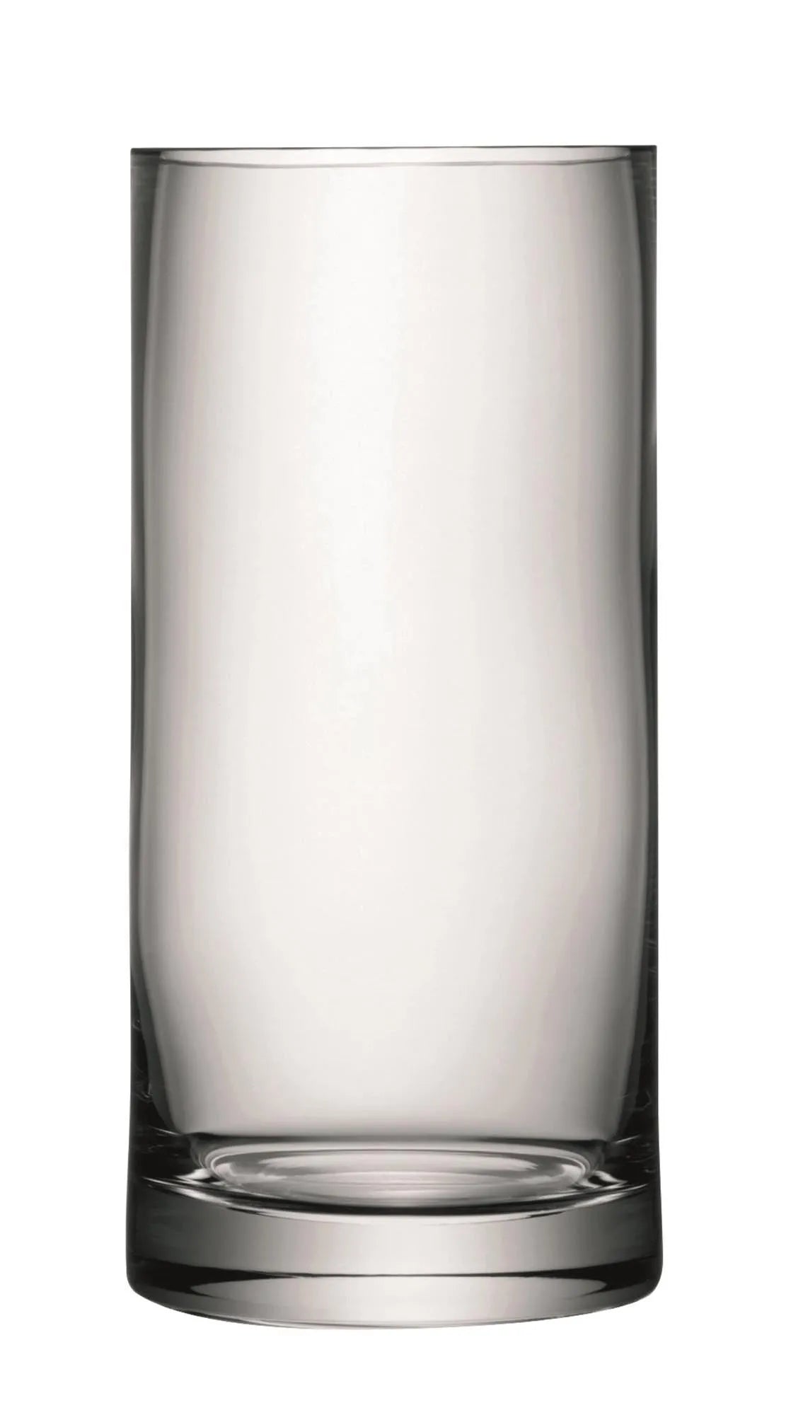 Elegante, mundgeblasene Column Vase von LSA, 42cm hoch, Ø18cm, aus klarem Glas. Zeitloses Design für stilvolle Blumenarrangements.