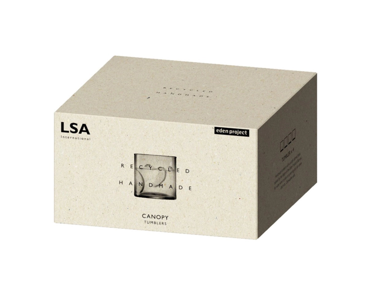 Stilvolles 4er Set Canopy Becher (270ml) von LSA, perfekt für besondere Anlässe, vereint zeitgemäße Ästhetik mit exquisiter Verarbeitung.