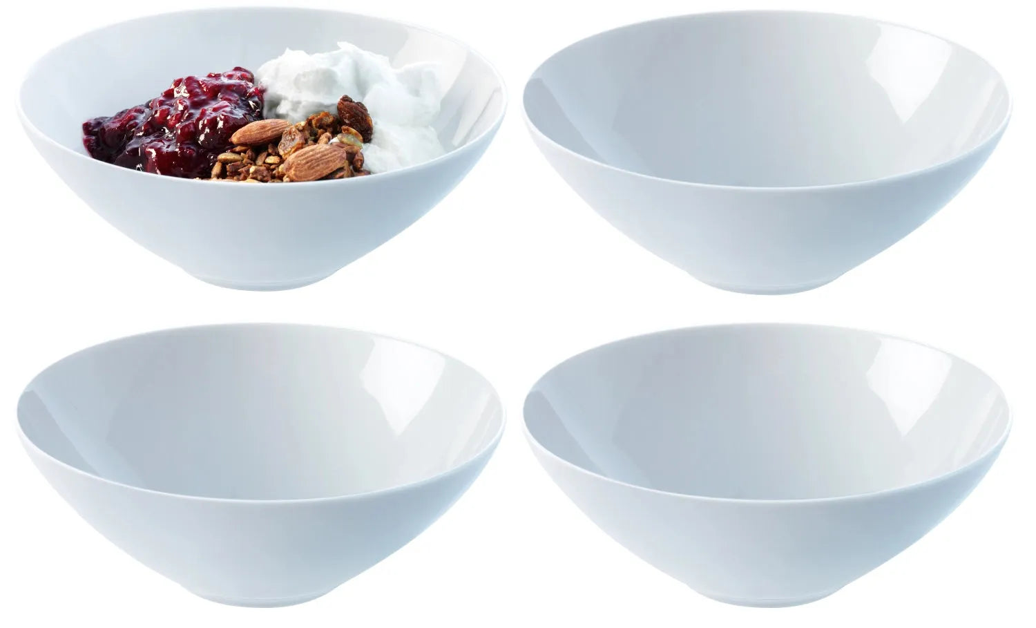 4er Set Dine Frühstücks- Dessertteller Schale Ø18cm