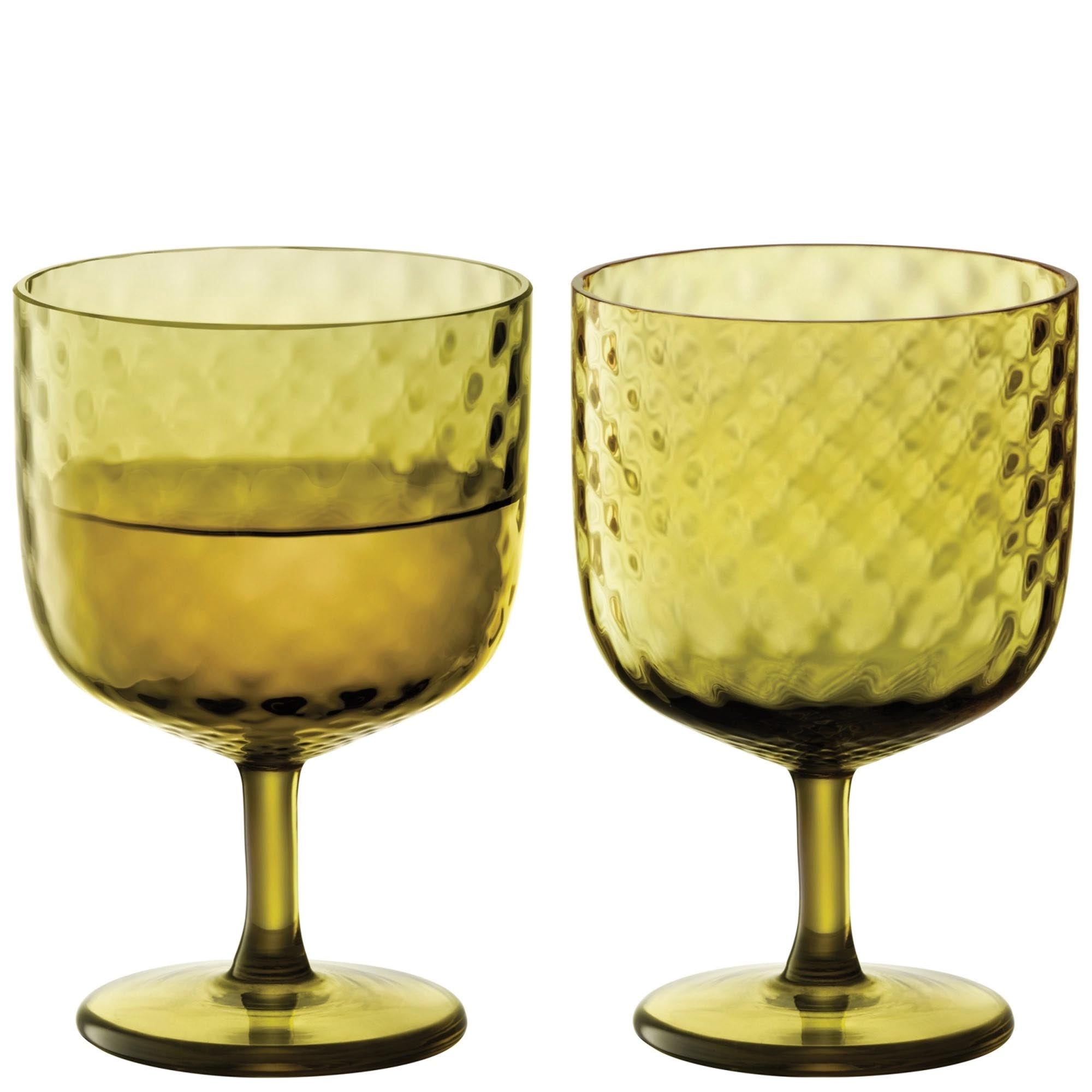 Elegante LSA Weingläser 325ml, Woodland Green: Hochwertiges Glas, optimales Trinkerlebnis, ideal für Rot- und Weißweine.