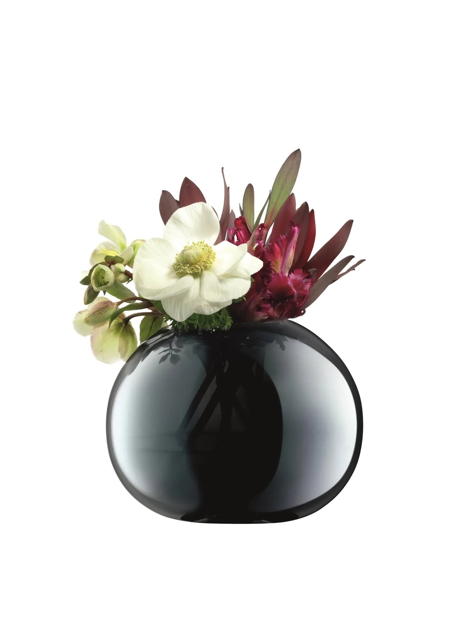 Stilvolle LSA Epoque Vase, 13,5 cm, in glänzendem Saphirblau.