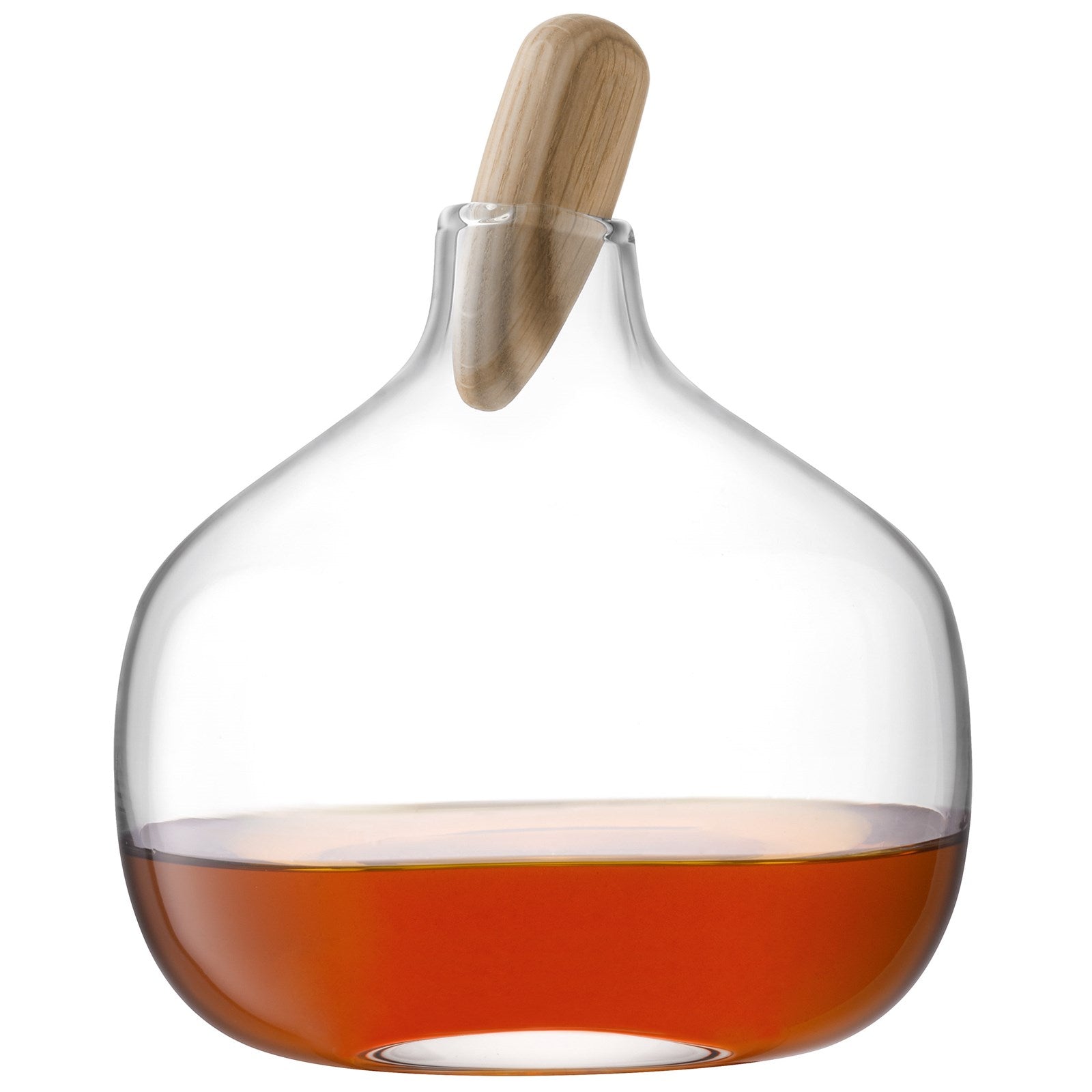 LSA Float Dekanter 1.3L: Stilvoll mit Eichenverschluss, handgefertigt.