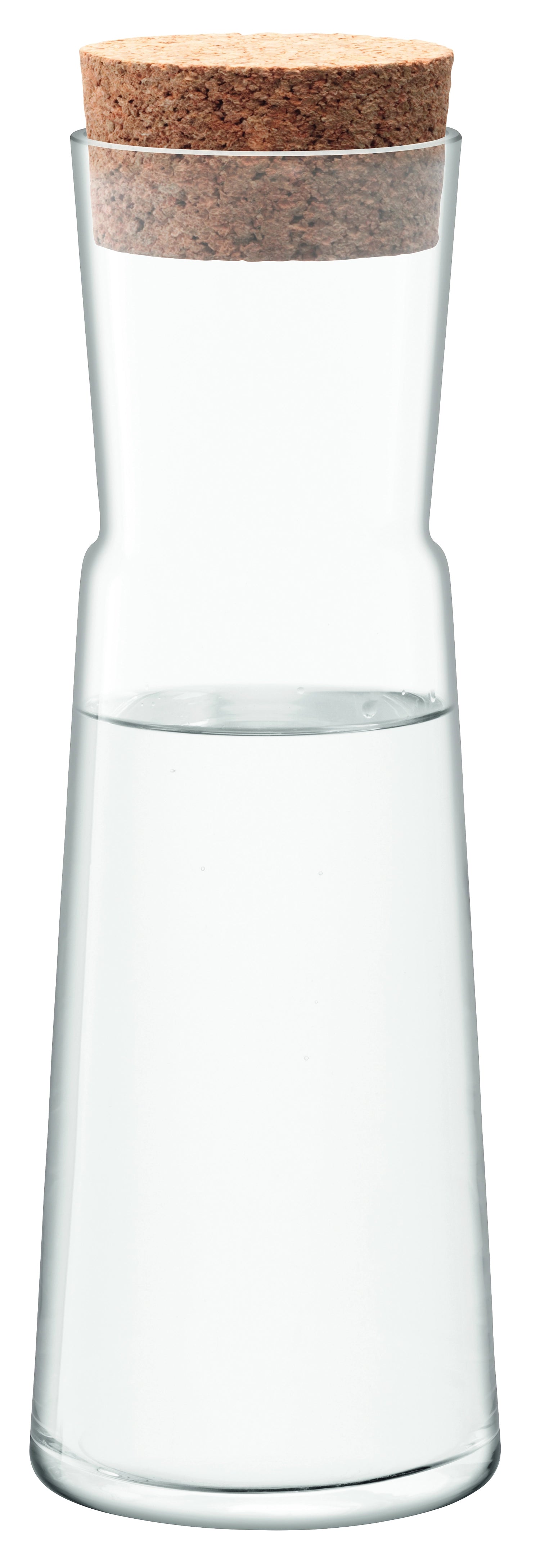 Stilvolle Gio Karaffe aus klarem Glas mit Korkstopfen, 1.35L, ideal für die ansprechende Präsentation von Getränken und als dekoratives Element.