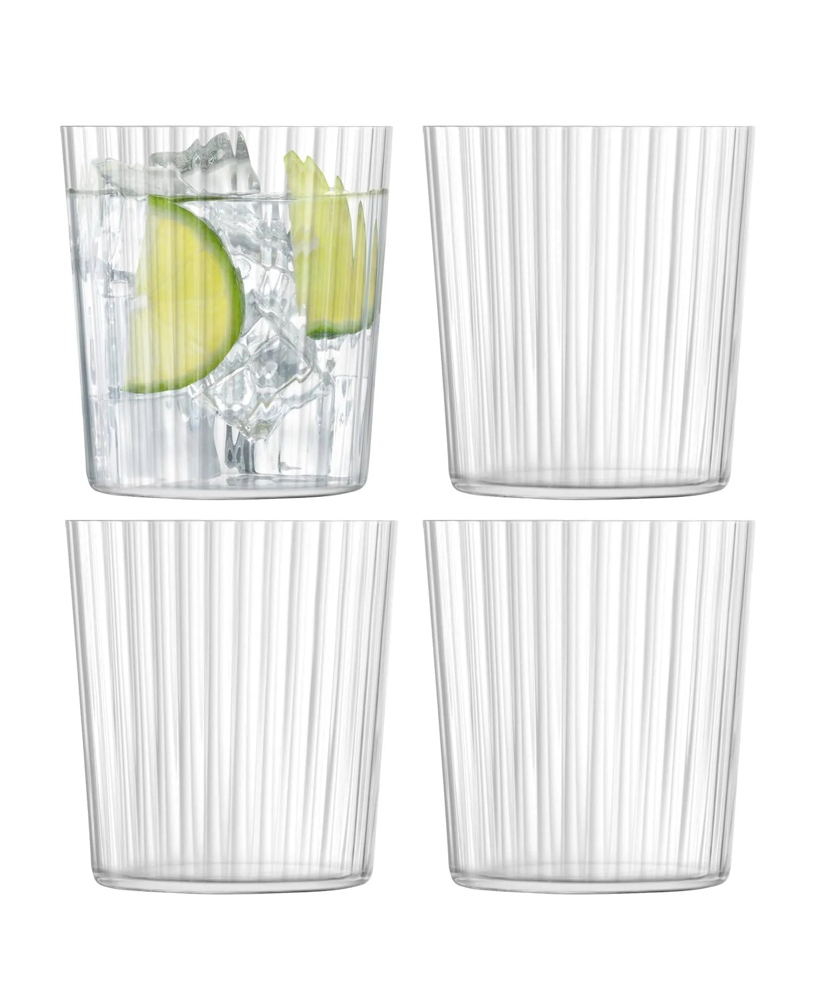 4er Set Gio Line Becher 390ml, Glas, KAQTU Design