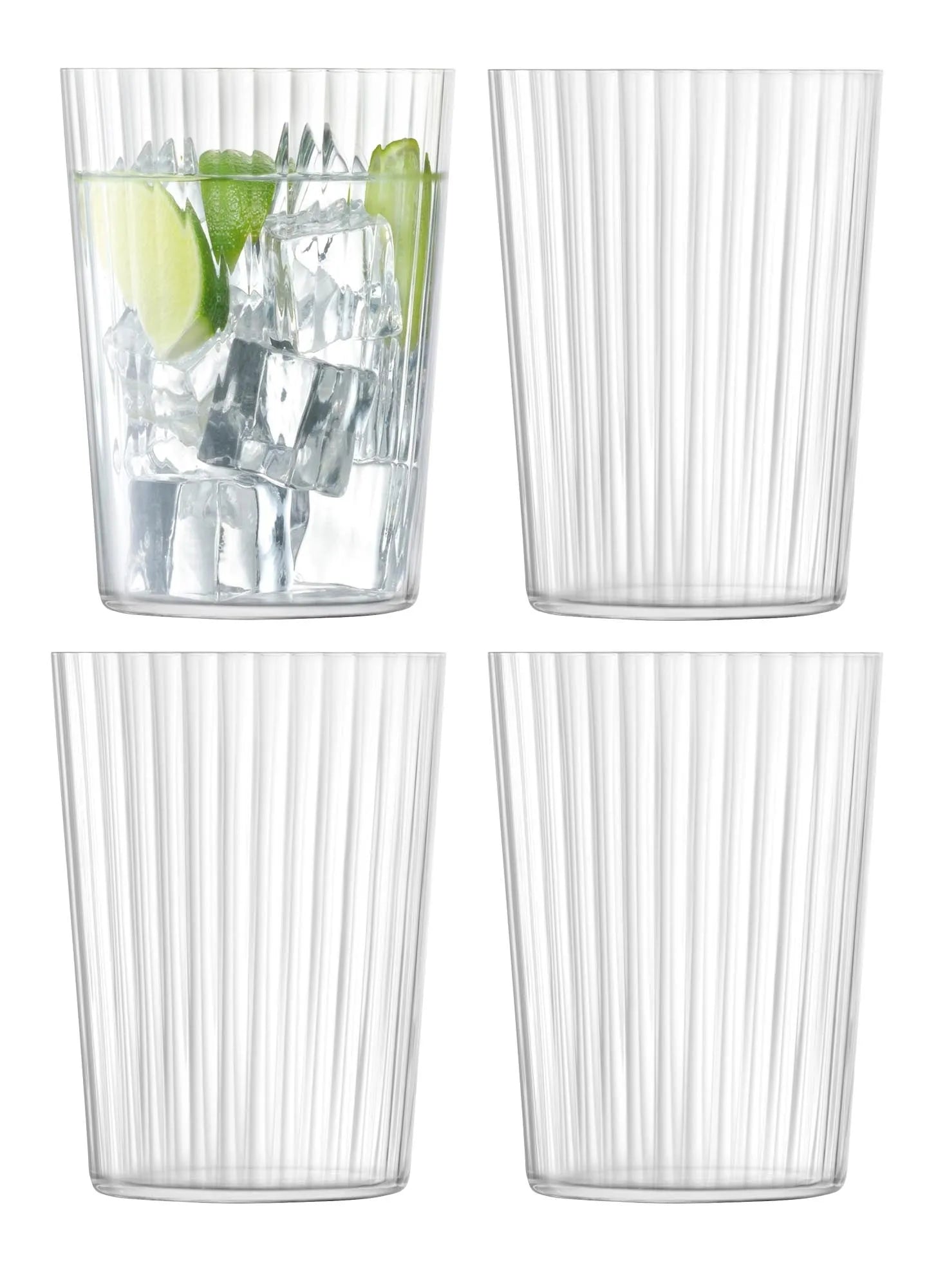 4er Set Gio Line Becher 560ml, Glas, KAQTU Design