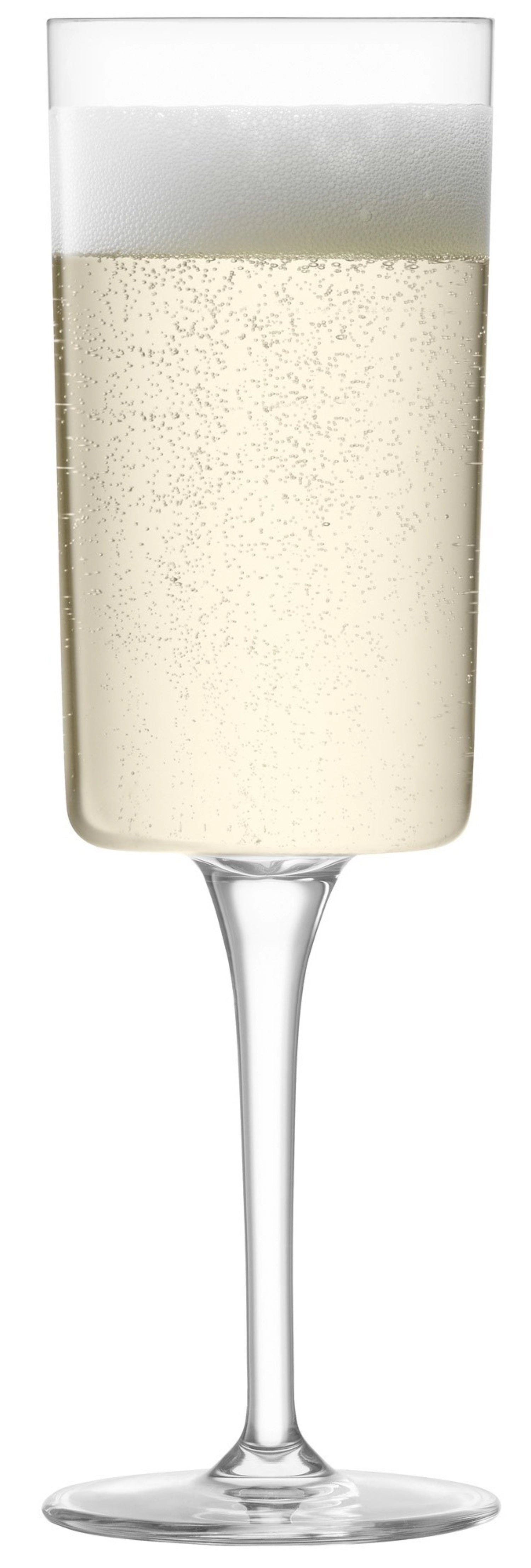 Stilvolles 4er Set Gio Champagnerflöten von LSA, 210ml, ideal für festliche Anlässe und um prickelnde Getränke in edlem Design zu servieren.