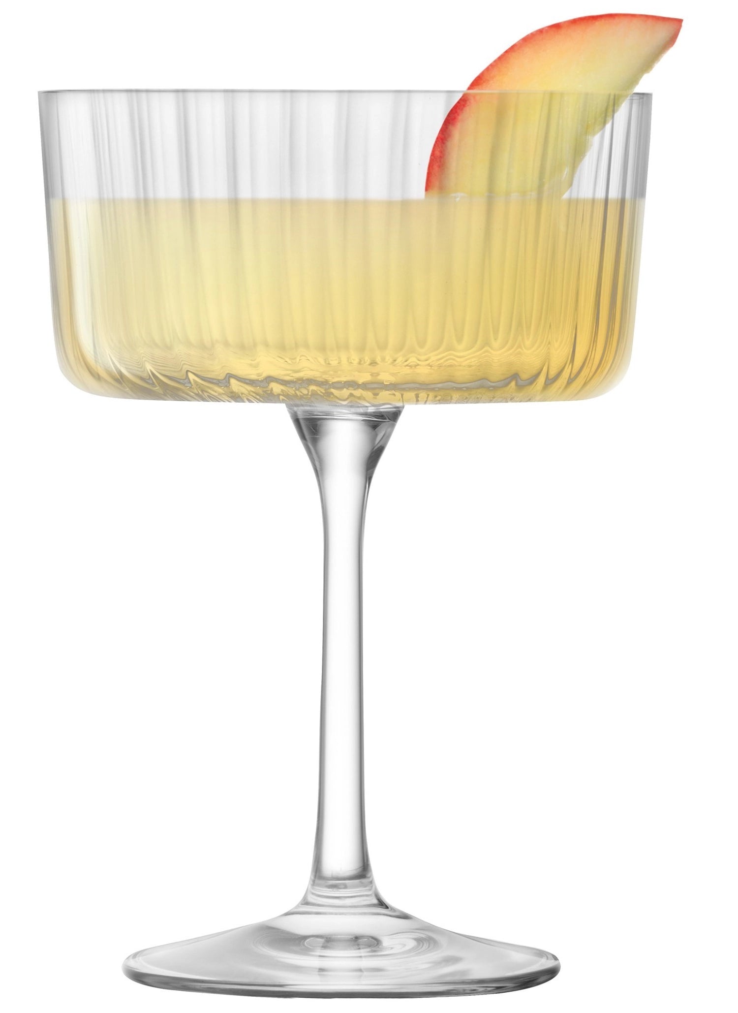 Elegantes 4-teiliges Set Gio Champagner- und Cocktailgläser von LSA, 230ml, perfekt für besondere Anlässe und stilvolle Getränkeservierung.