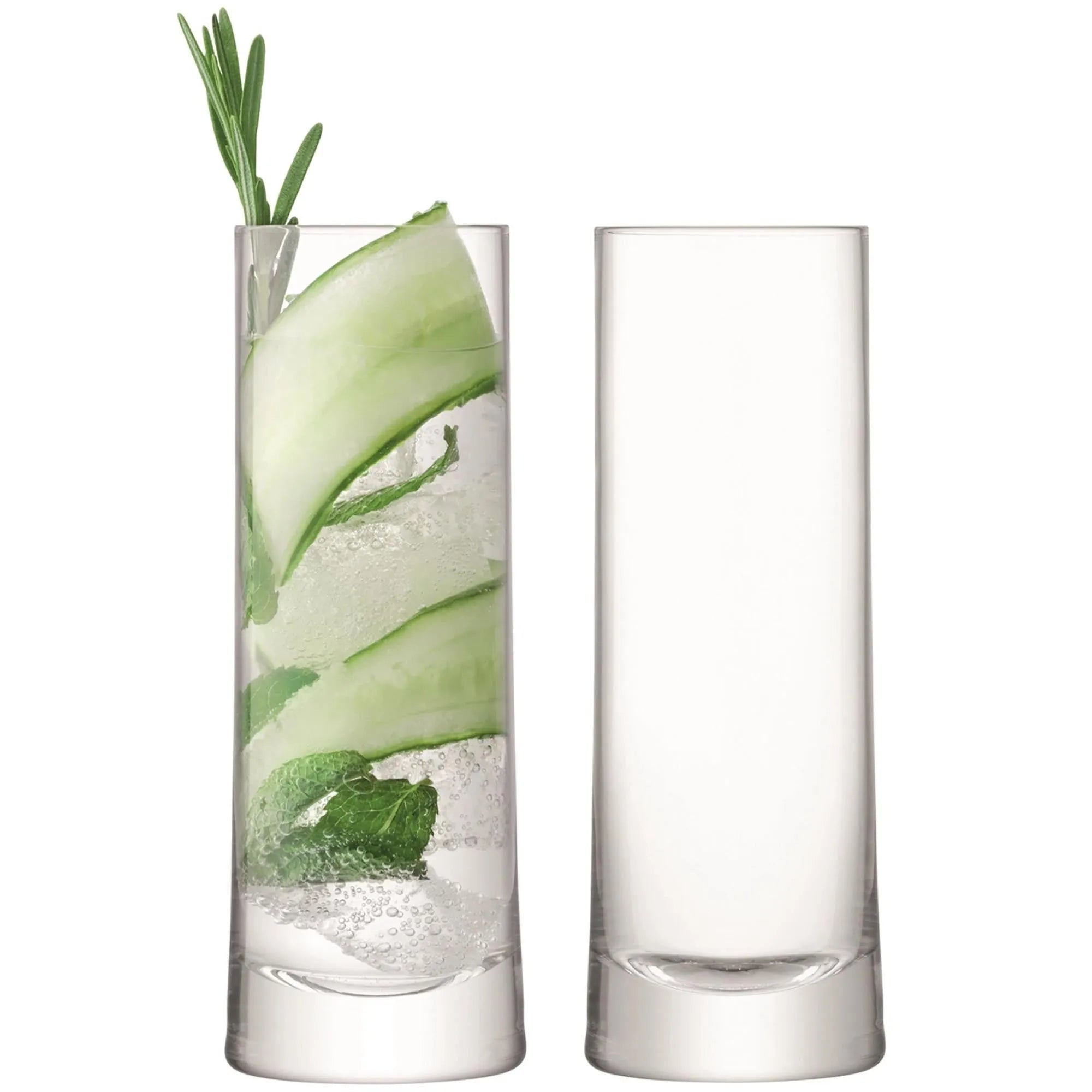 2er Set Gin Longdrinkglas 380ml - klar - KAQTU Design