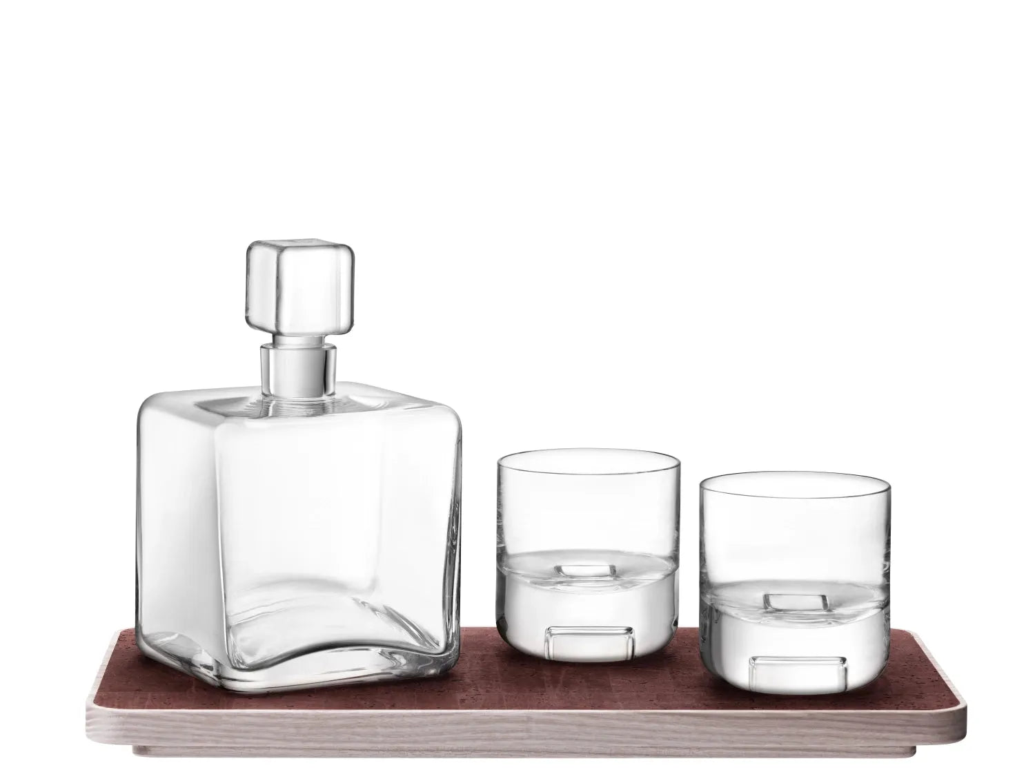 Cask Whisky Connoisseur Set klar  Ashe Kork Tablett L20cm