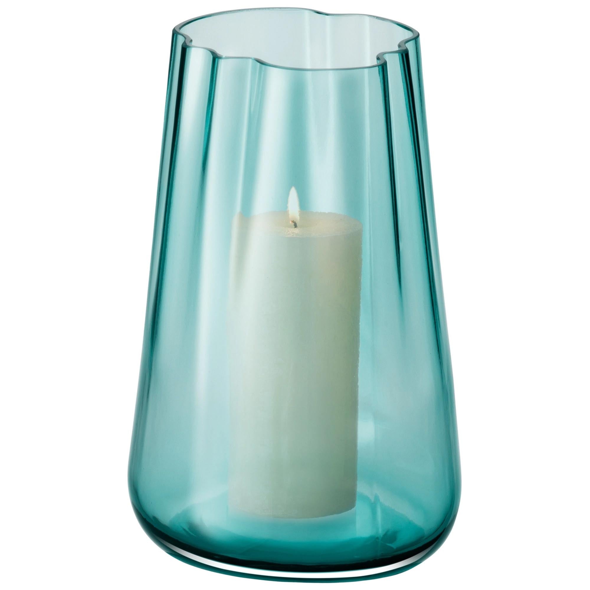 Lagoon vase/lantern H35cm - sea green