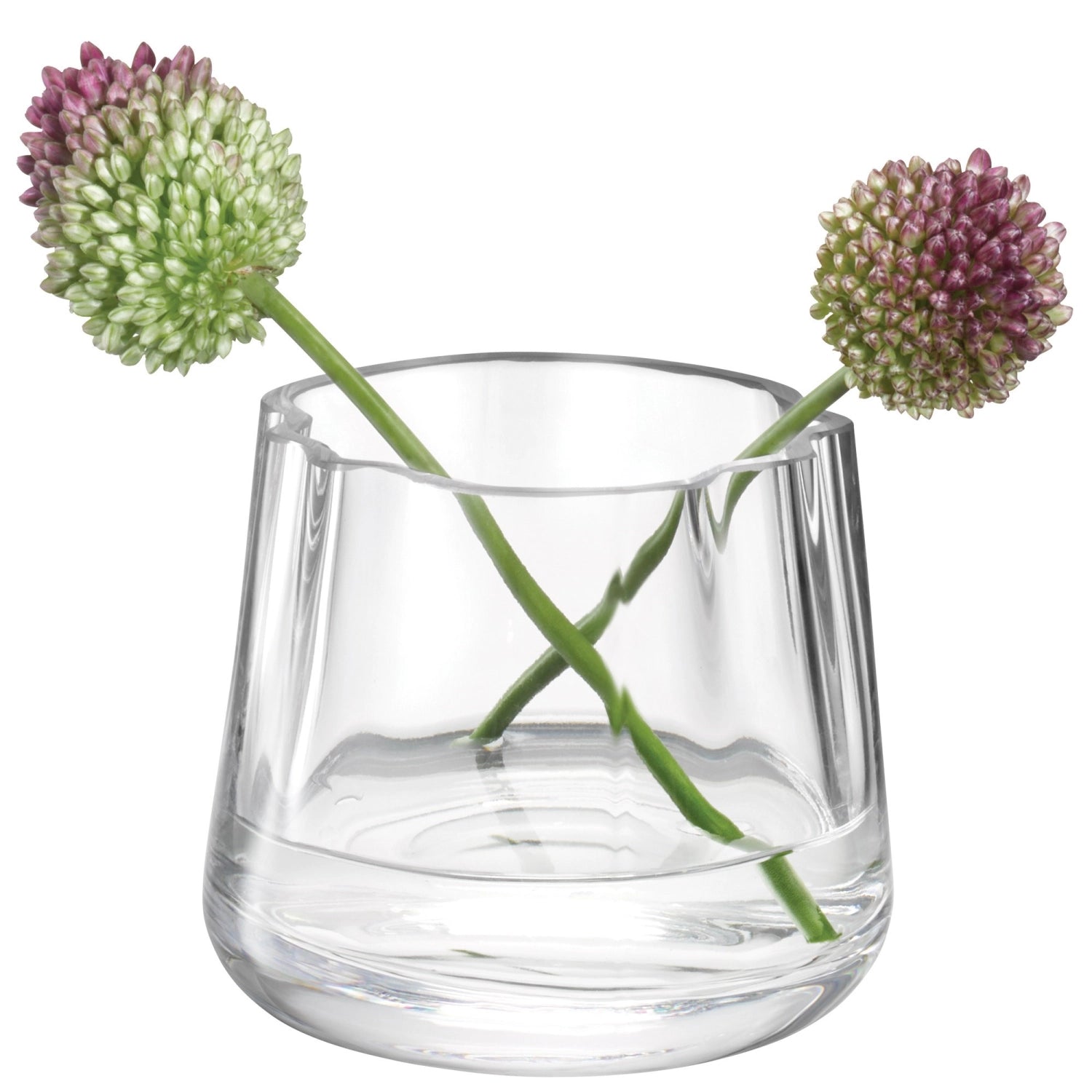 Vielseitiger Lagoon Teelichthalter/Vase H8cm aus hochwertigem, mundgeblasenem Glas von LSA. Ideal für stilvolle Dekoration und stimmungsvolle Beleuchtung.
