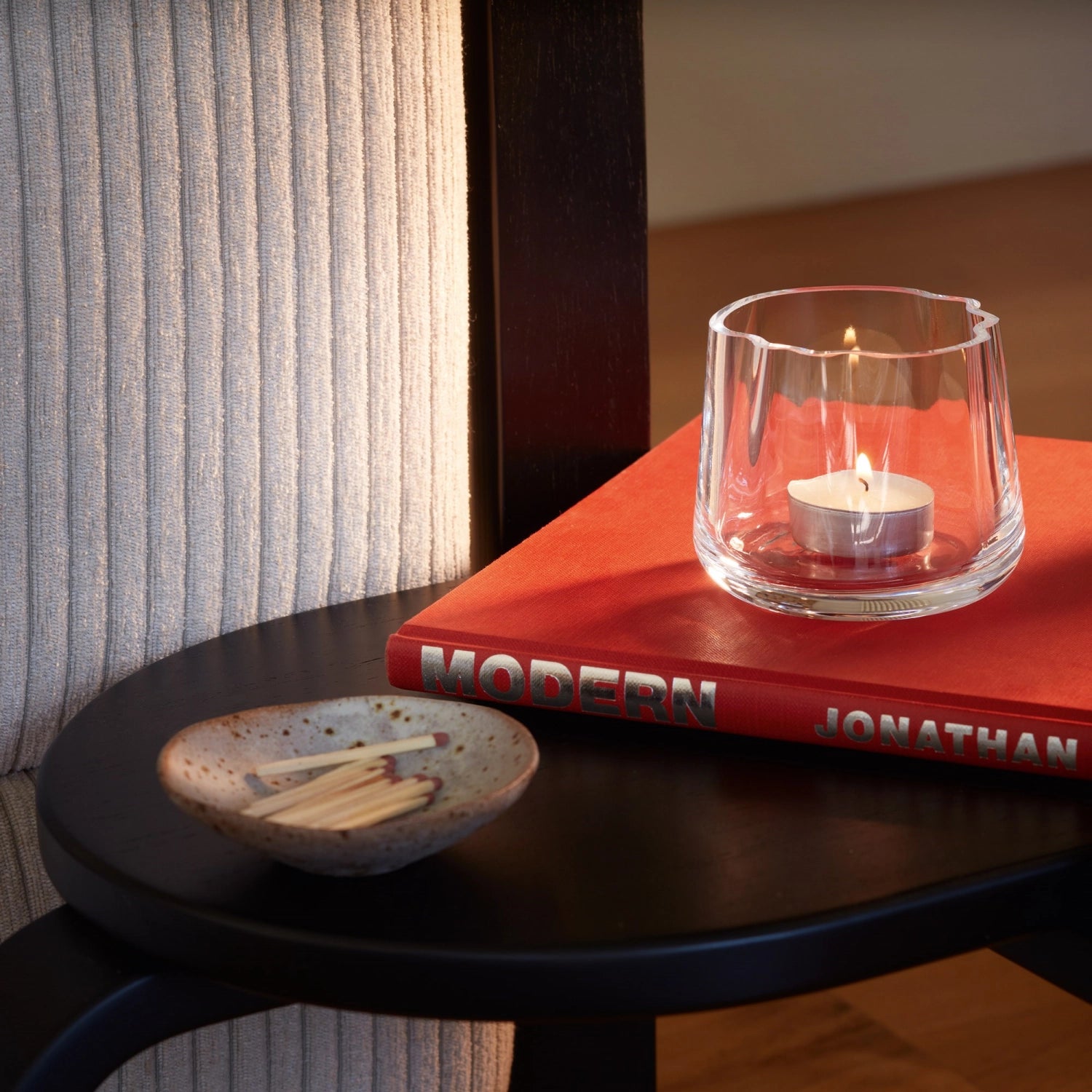 Lagoon Teelichthalter/Vase H8cm klar