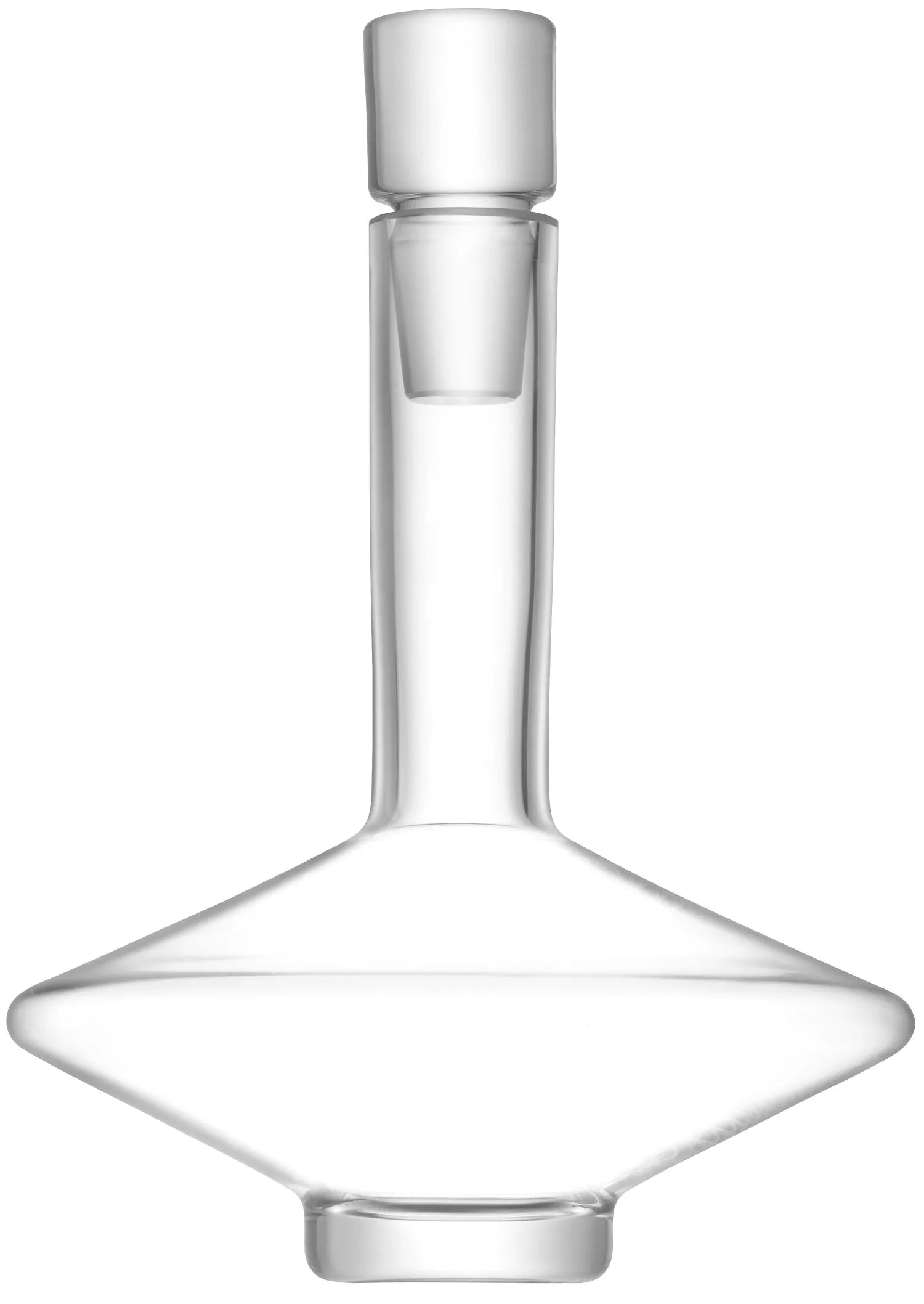 Eleganter 1.8L Dekanter aus klarem Glas, ideal für Weinliebhaber. Perfekt für gesellige Anlässe und optimale Weinbelüftung.