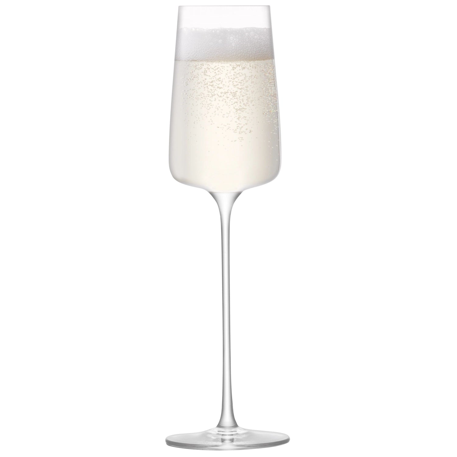 Stilvolles 4-teiliges Set klarer Champagnerflöten von LSA, 230ml, perfekt für besondere Anlässe und um prickelnde Getränke elegant zu genießen.