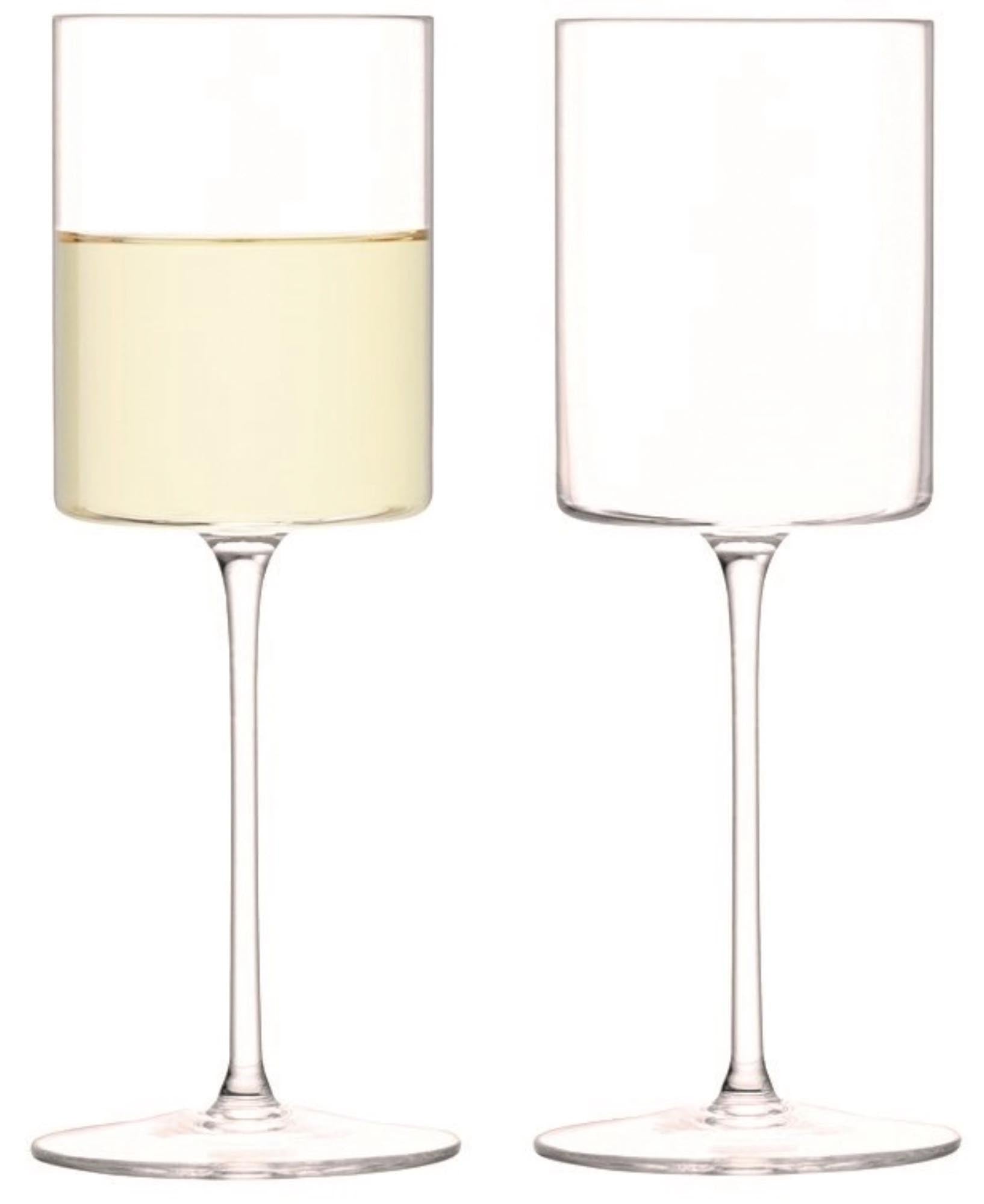 Elegantes 2er Set Otis Weißweinglas 240ml von LSA: Kristallklar, langlebig, ideal für Weißweine, perfektes Geschenk für Weinliebhaber.
